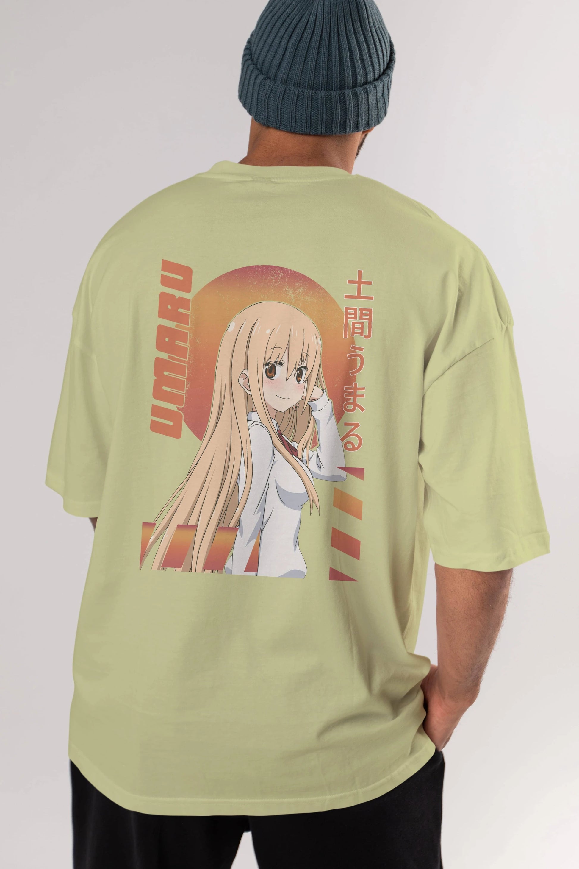 Umaru Doma 5 Anime Arka Baskılı Oversize t-shirt Erkek Kadın Unisex