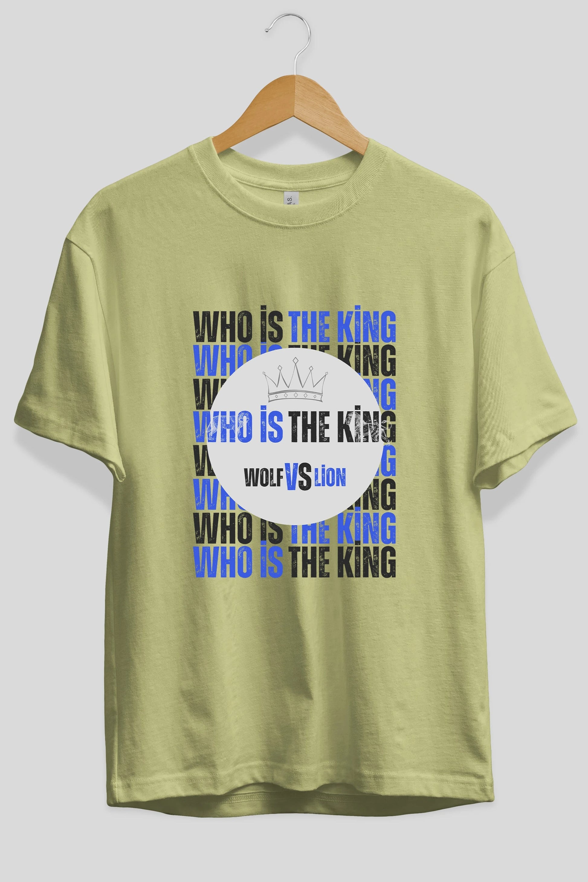 Who Is The King Yazılı Ön Baskılı Oversize t-shirt Erkek Kadın Unisex