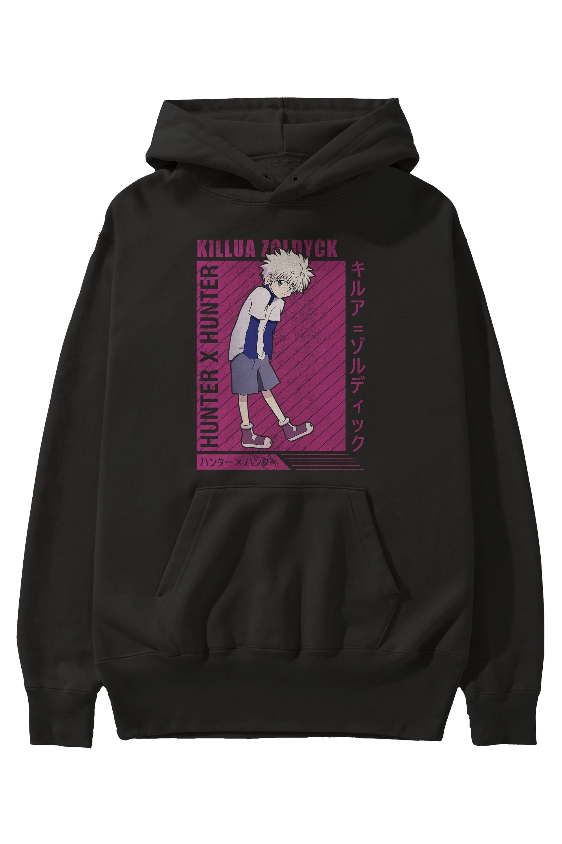 Killua Zoldyck 3 1 Anime Ön Baskılı Hoodie Oversize Kapüşonlu Sweatshirt Erkek Kadın Unisex