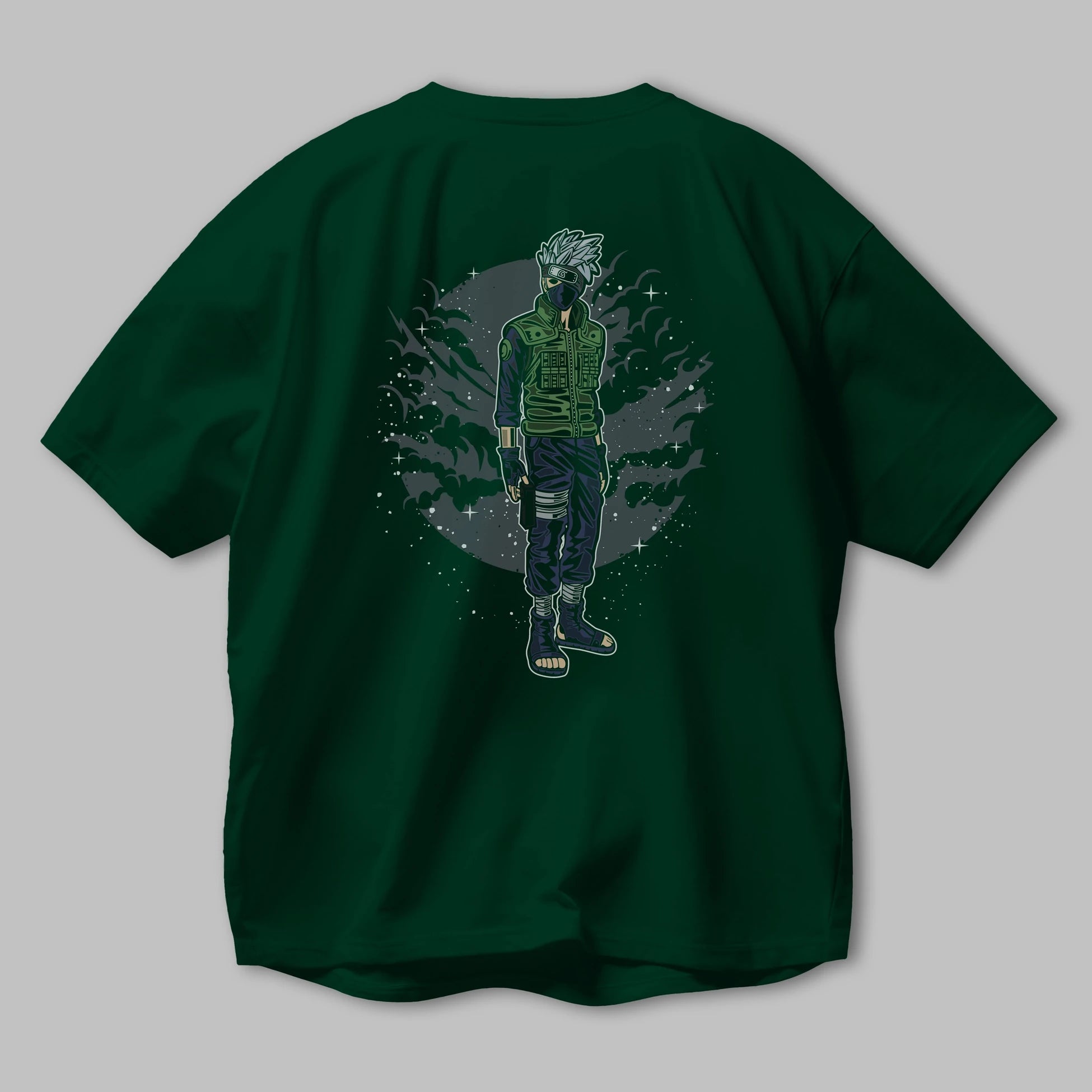 SHINOBI Arka Baskılı Oversize t-shirt Erkek Kadın Unisex %100 Pamuk