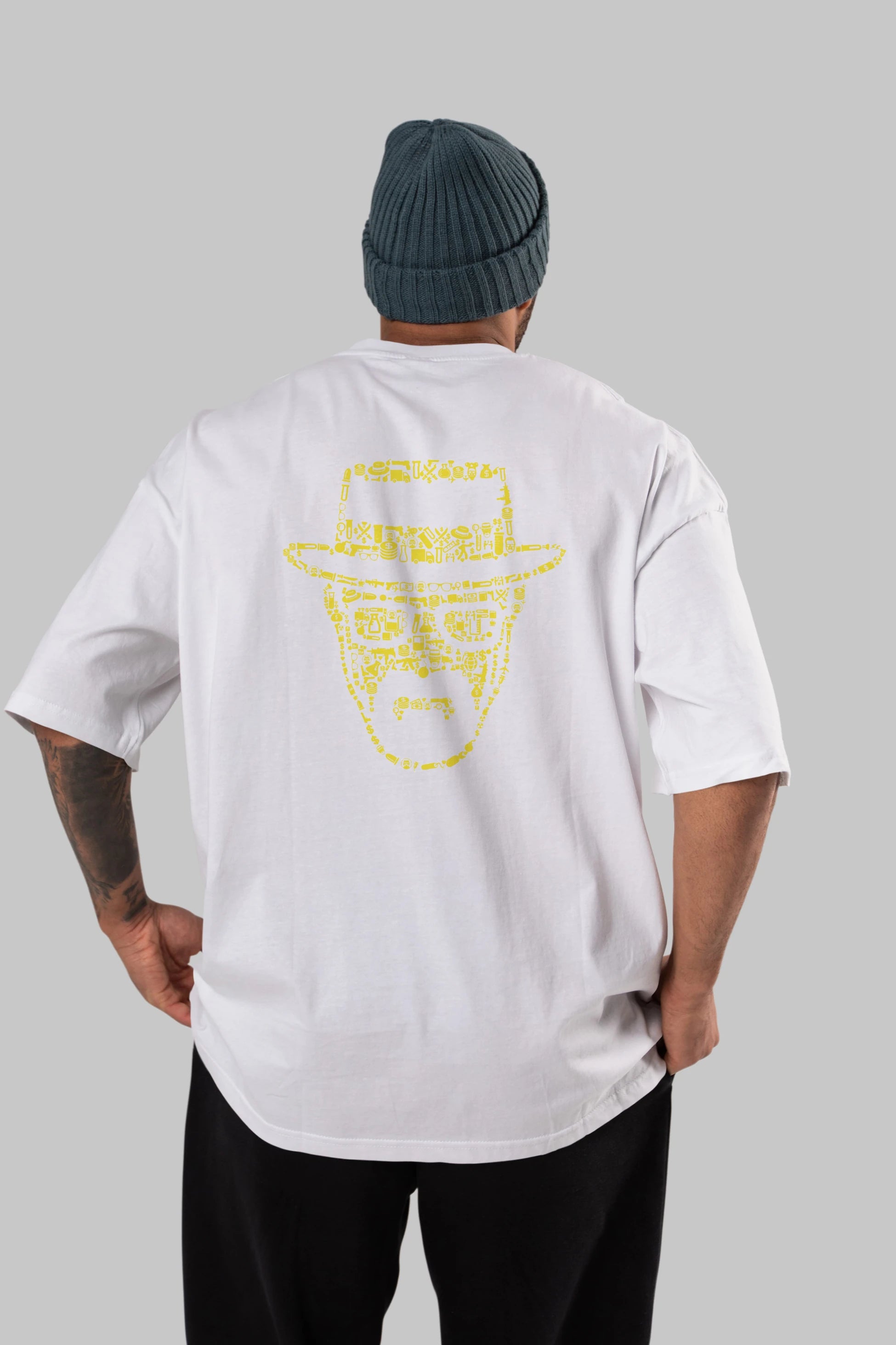 The Chronicle Arka Baskılı Oversize t-shirt %100 pamuk Erkek Kadın Unisex