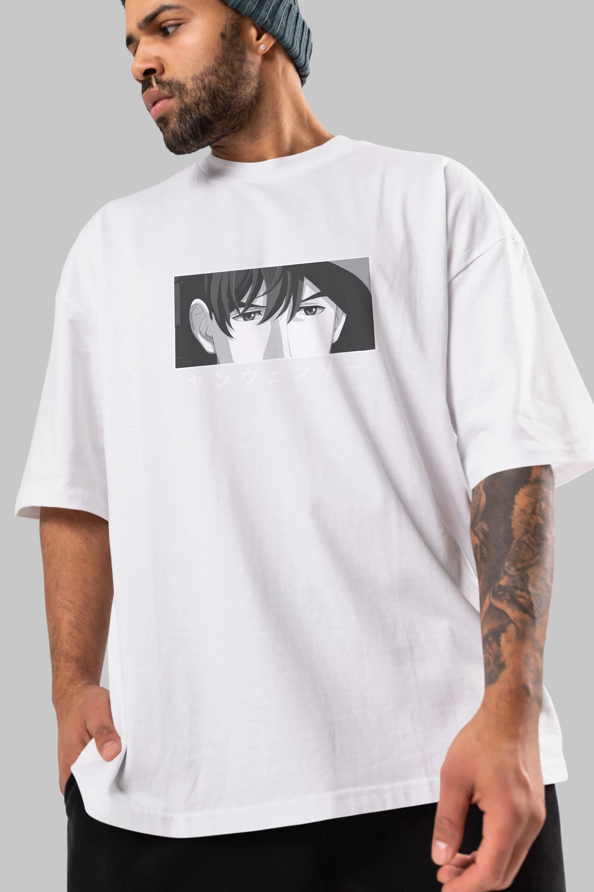 Wen-li Yang 1 Anime Ön Baskılı Oversize t-shirt %100 pamuk Erkek Kadın Unisex
