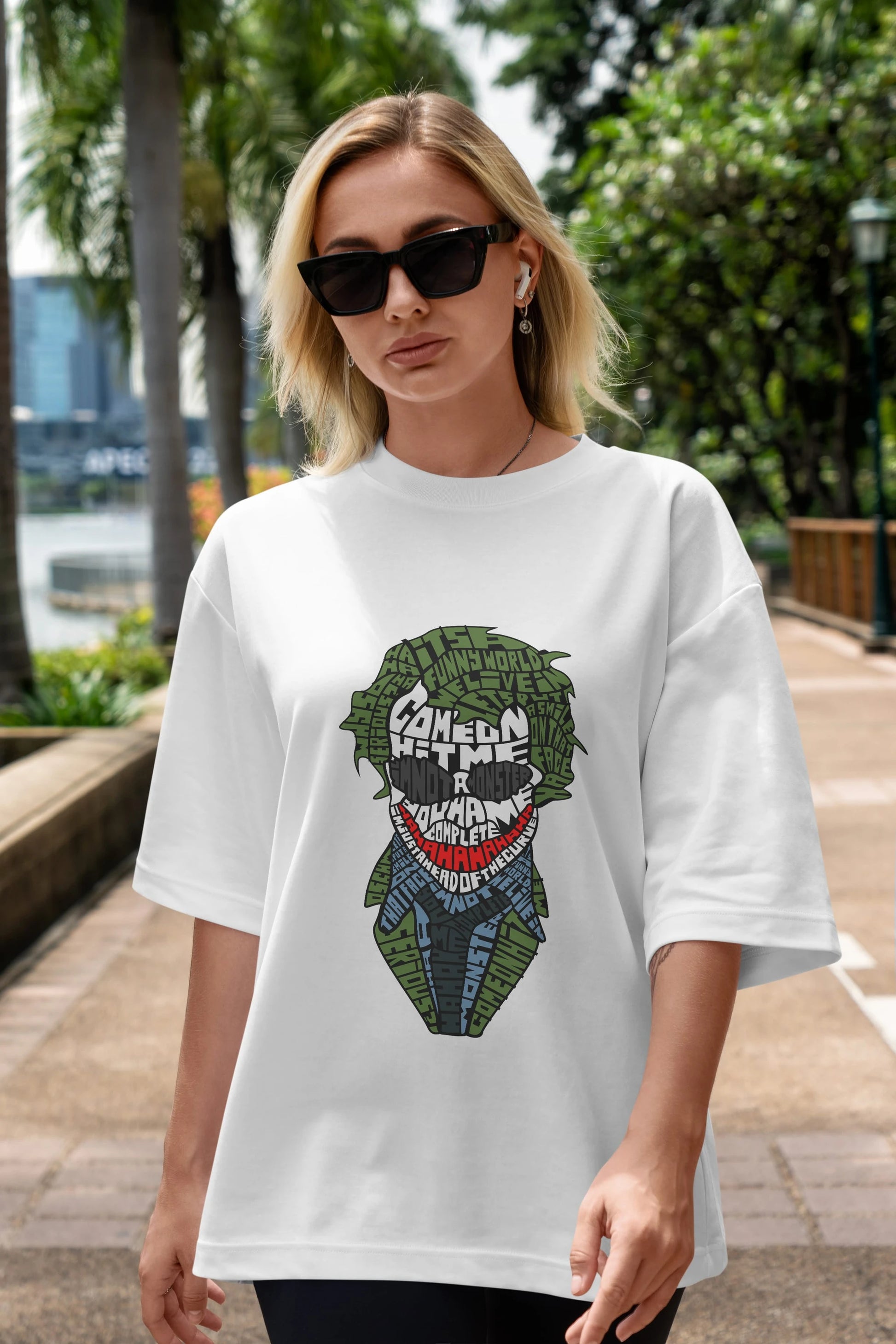 Why So Serious Ön Baskılı Oversize t-shirt %100 pamuk Erkek Kadın Unisex