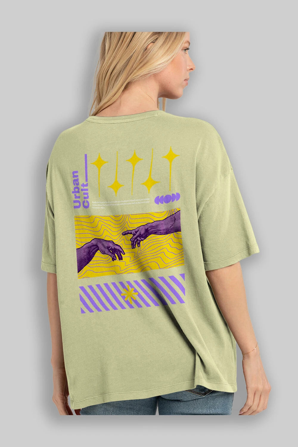 Urban Cult Arka Baskılı Oversize t-shirt Erkek Kadın Unisex