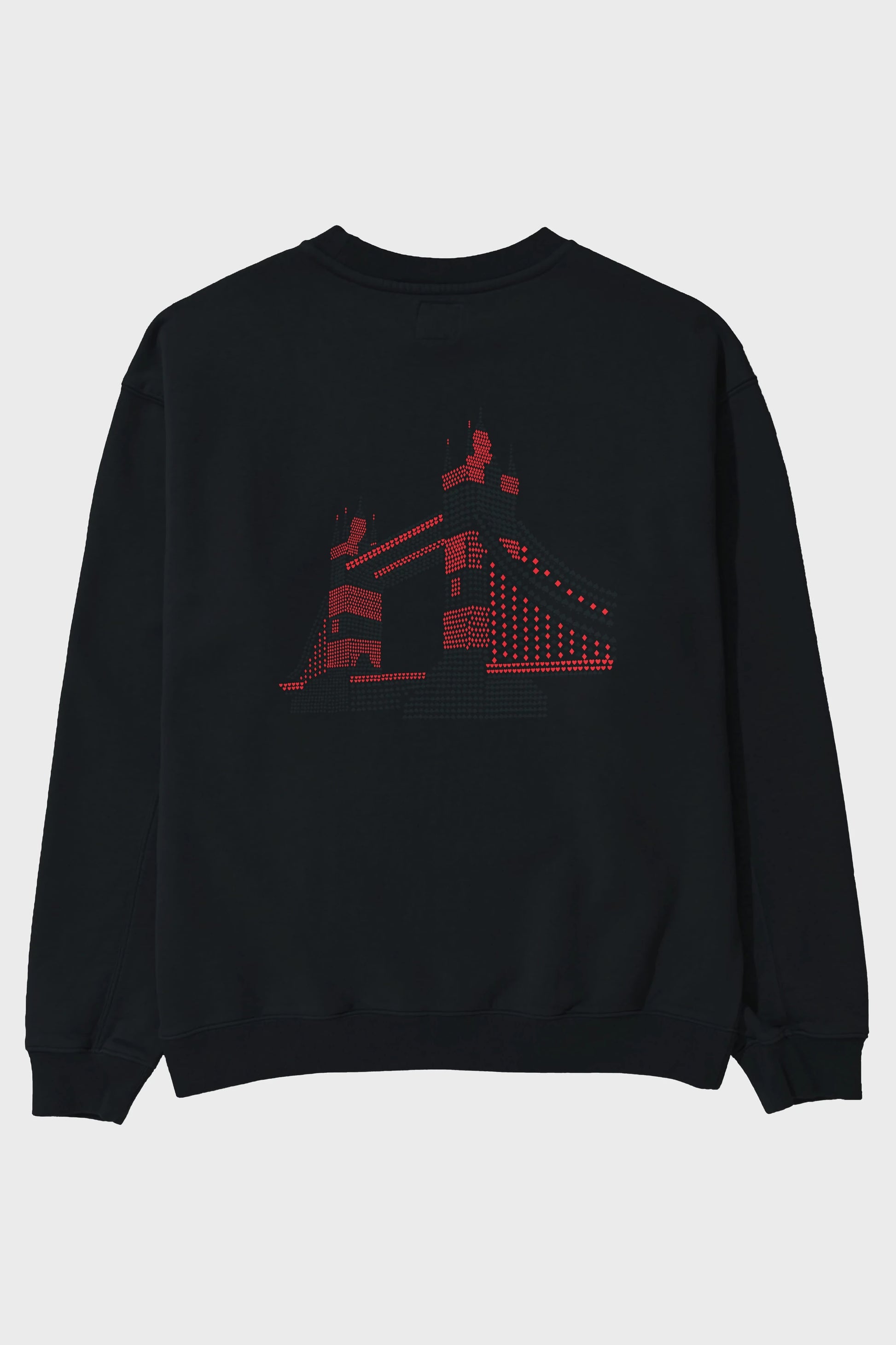 The Bridge Arka Baskılı Oversize Sweatshirt Erkek Kadın Unisex