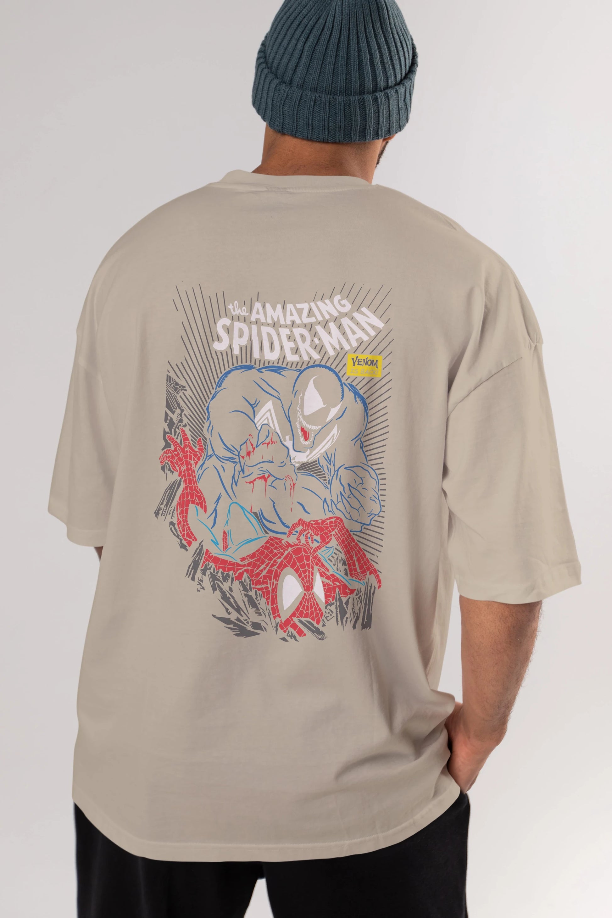 Venom (19) Arka Baskılı Oversize t-shirt Erkek Kadın Unisex %100 Pamuk Bisiklet Yaka tişort