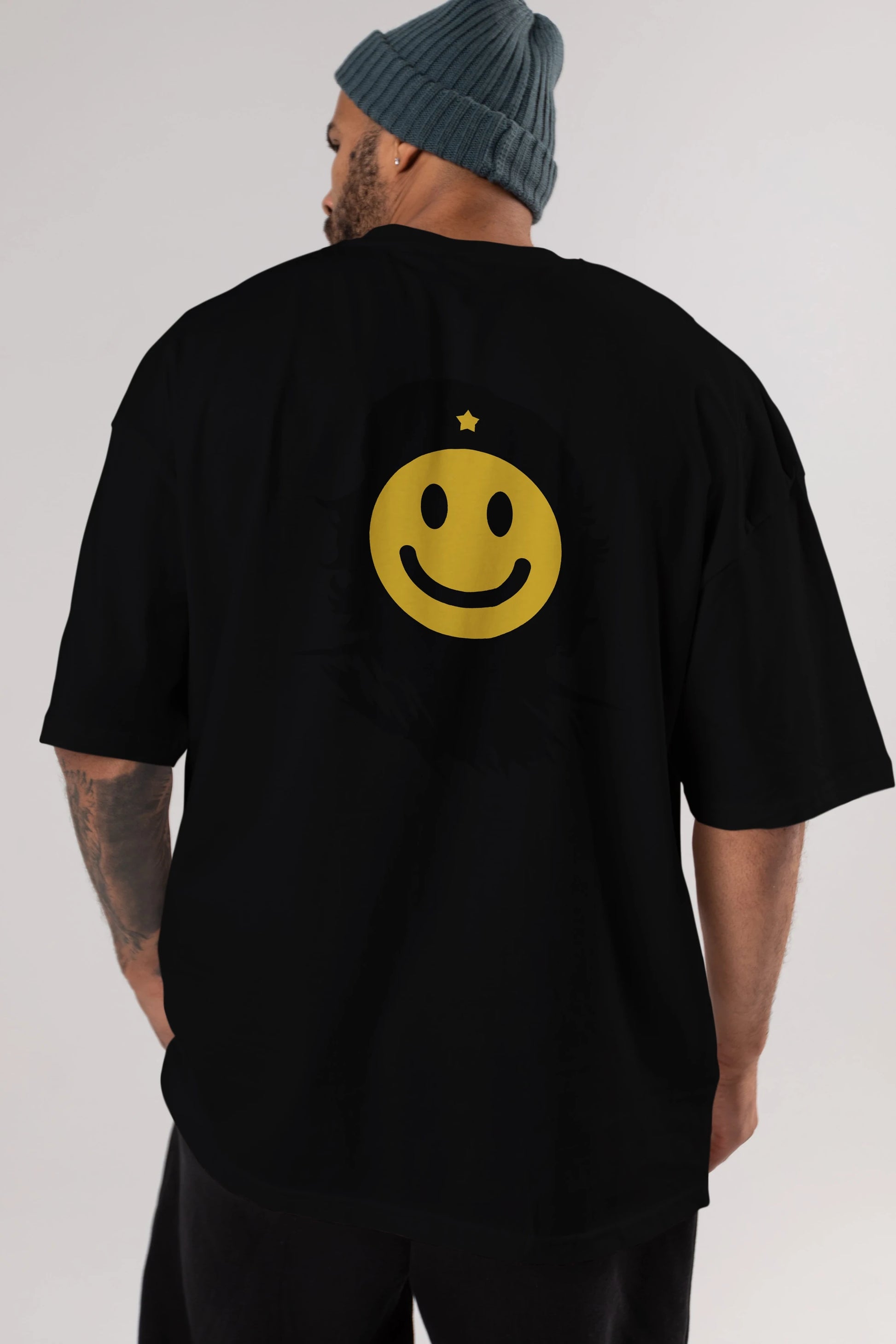 Che Smile Arka Baskılı Oversize t-shirt %100 pamuk Erkek Kadın Unisex