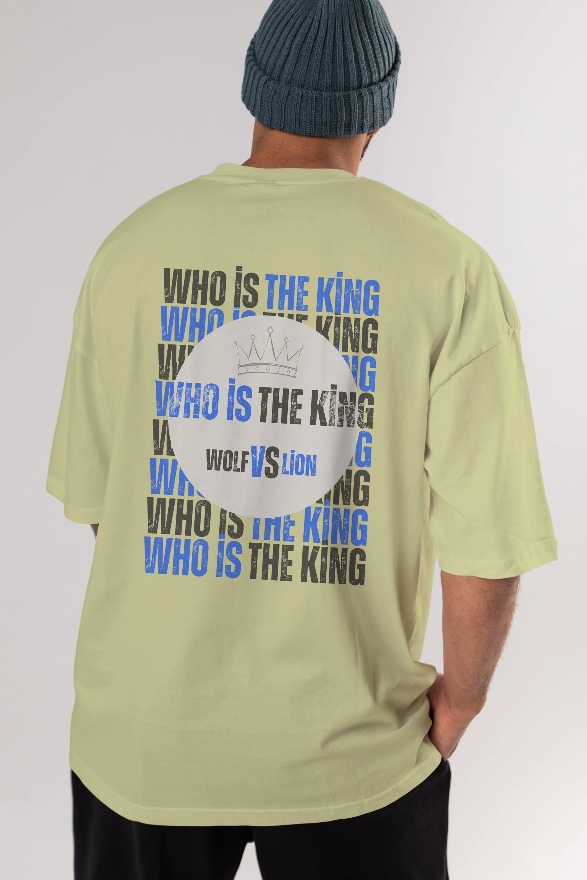Who Is The King Yazılı Arka Baskılı Oversize t-shirt Erkek Kadın Unisex