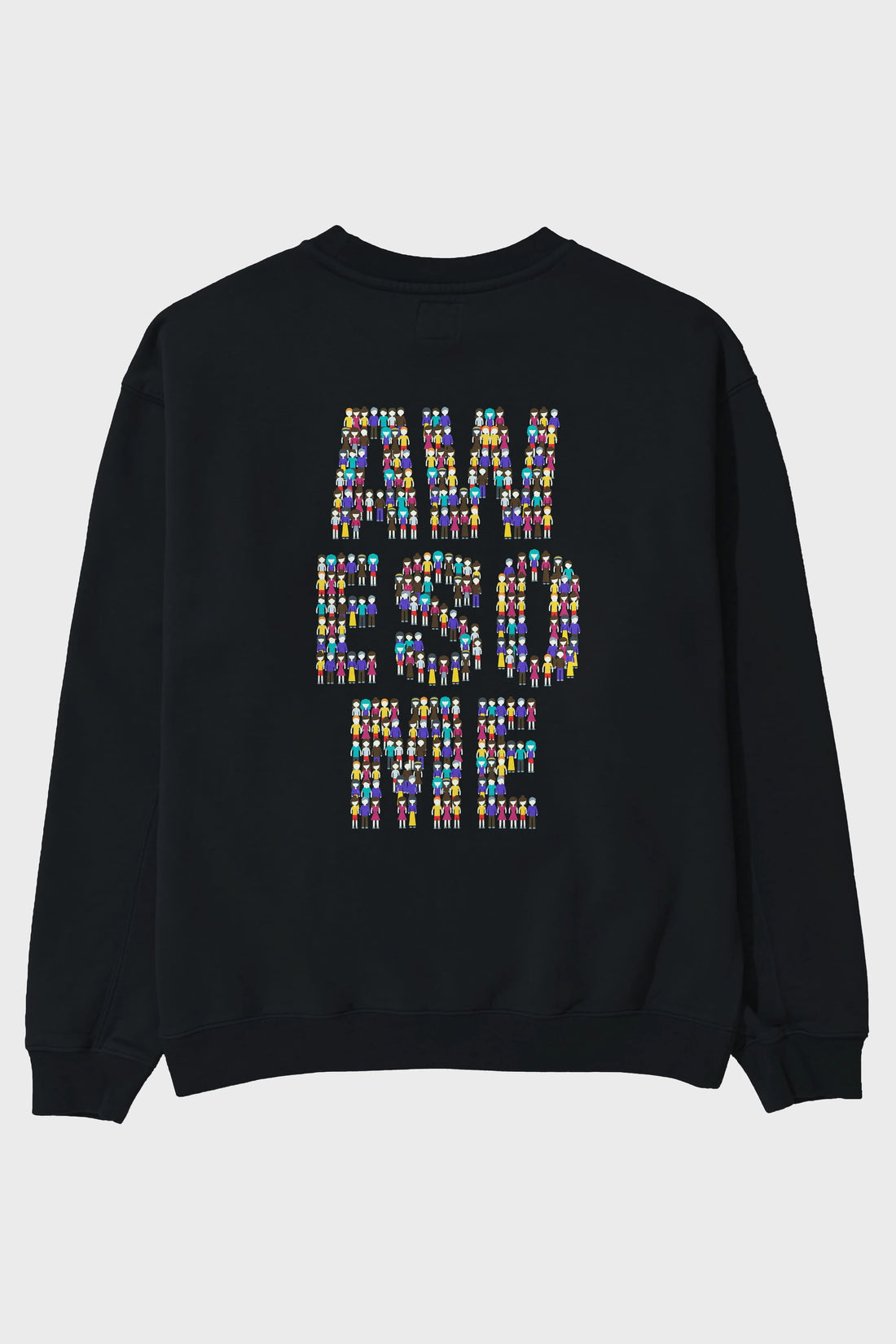 Awesome Arka Baskılı Oversize Sweatshirt Erkek Kadın Unisex