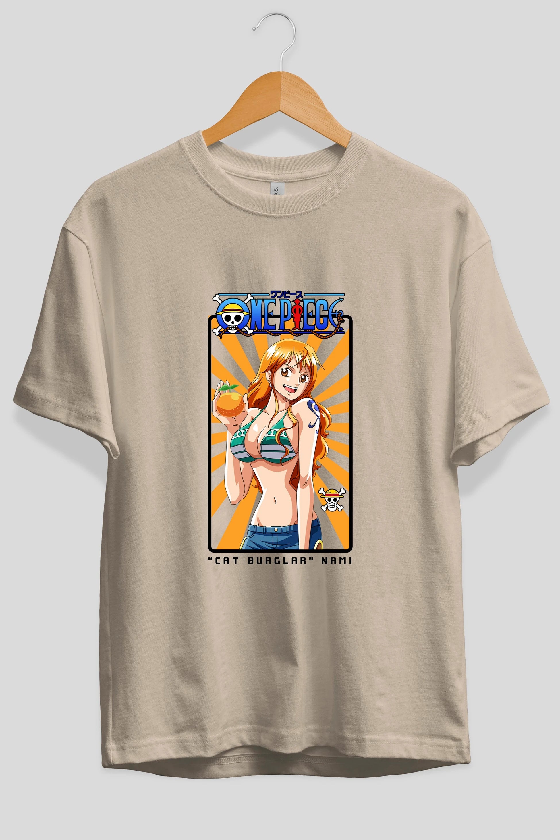 Nami Anime Ön Baskılı Oversize t-shirt Erkek Kadın Unisex