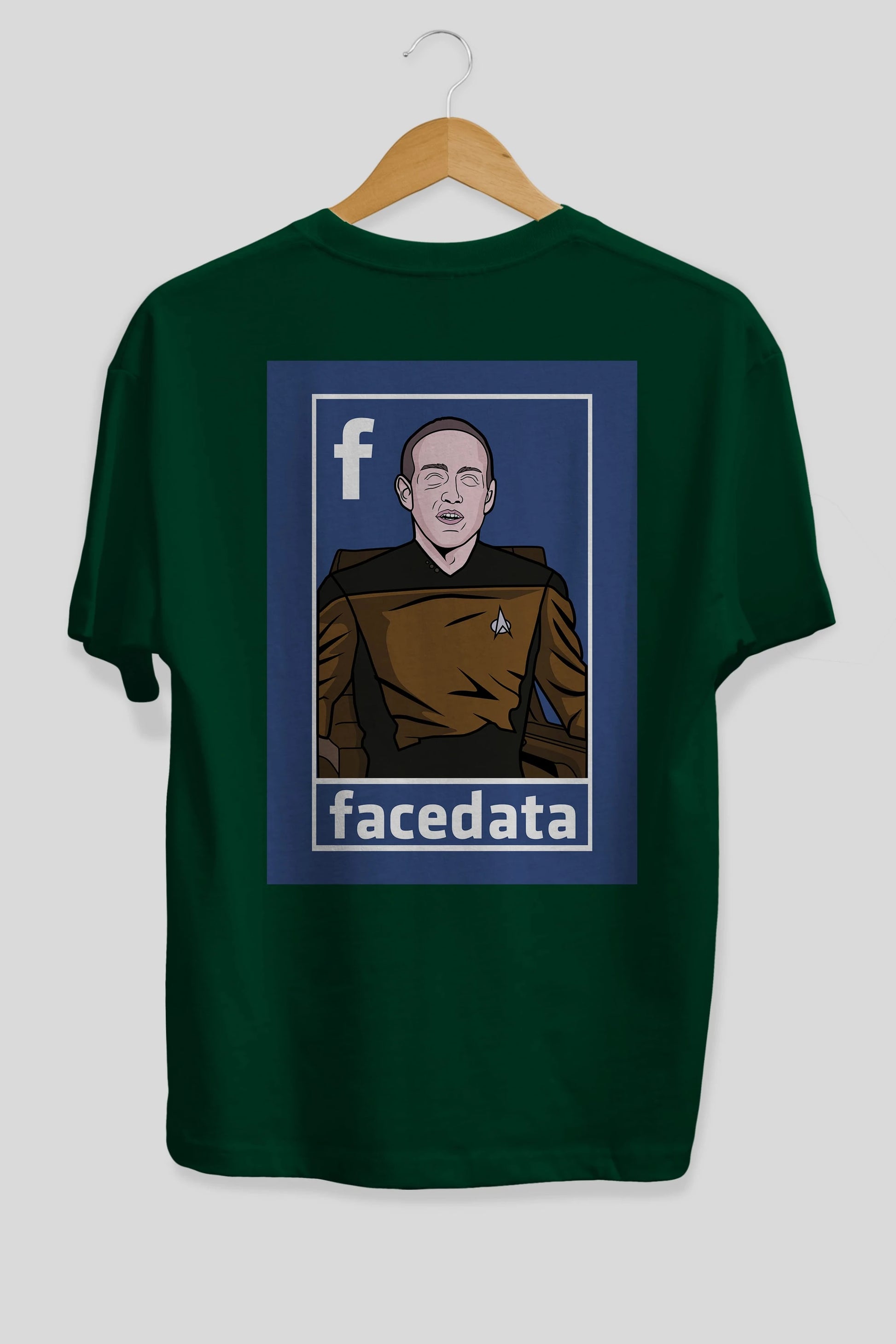 Zukerberg Data Arka Baskılı Oversize t-shirt Erkek Kadın Unisex %100 Pamuk tişort