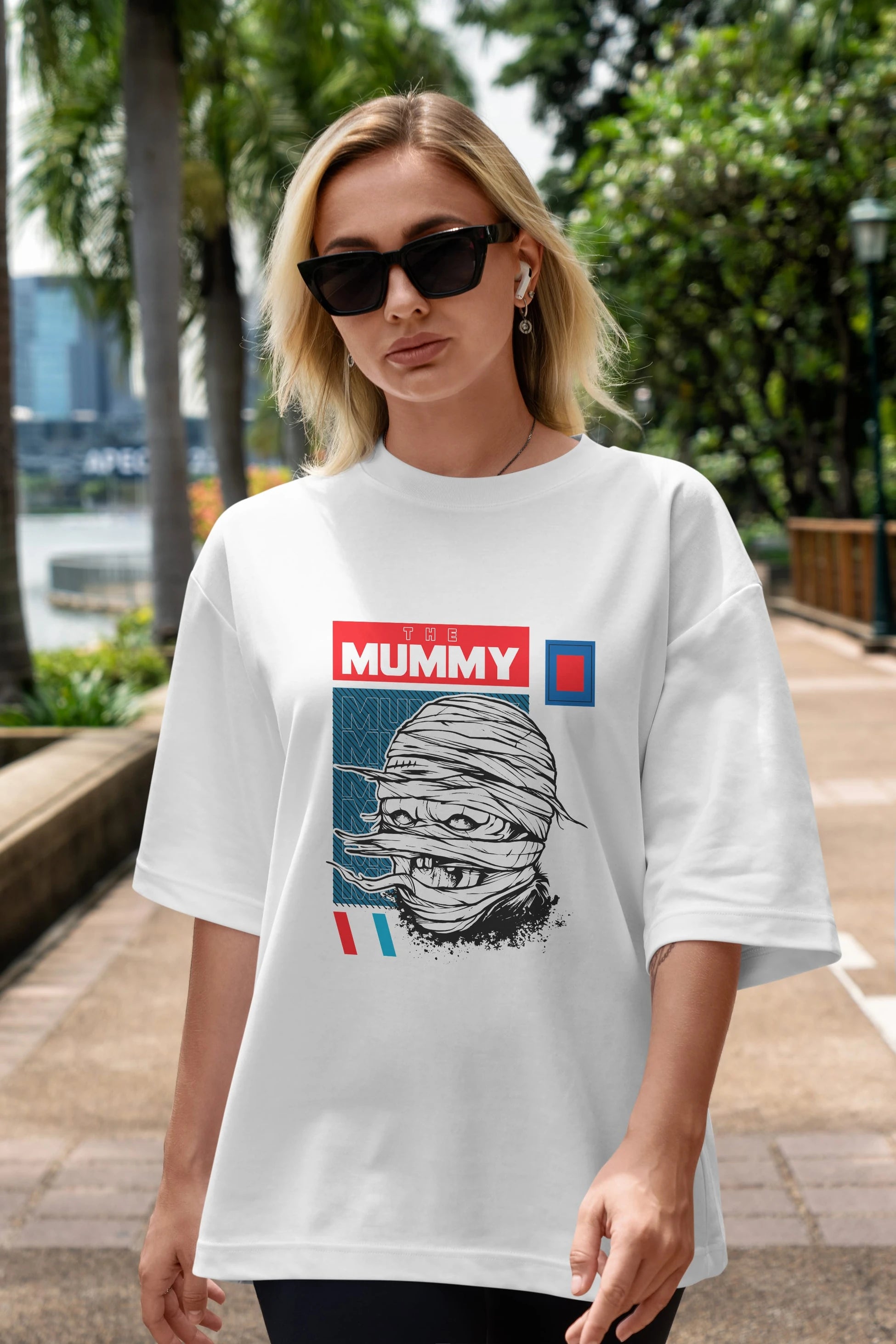 The Mummy Ön Baskılı Oversize t-shirt Erkek Kadın Unisex