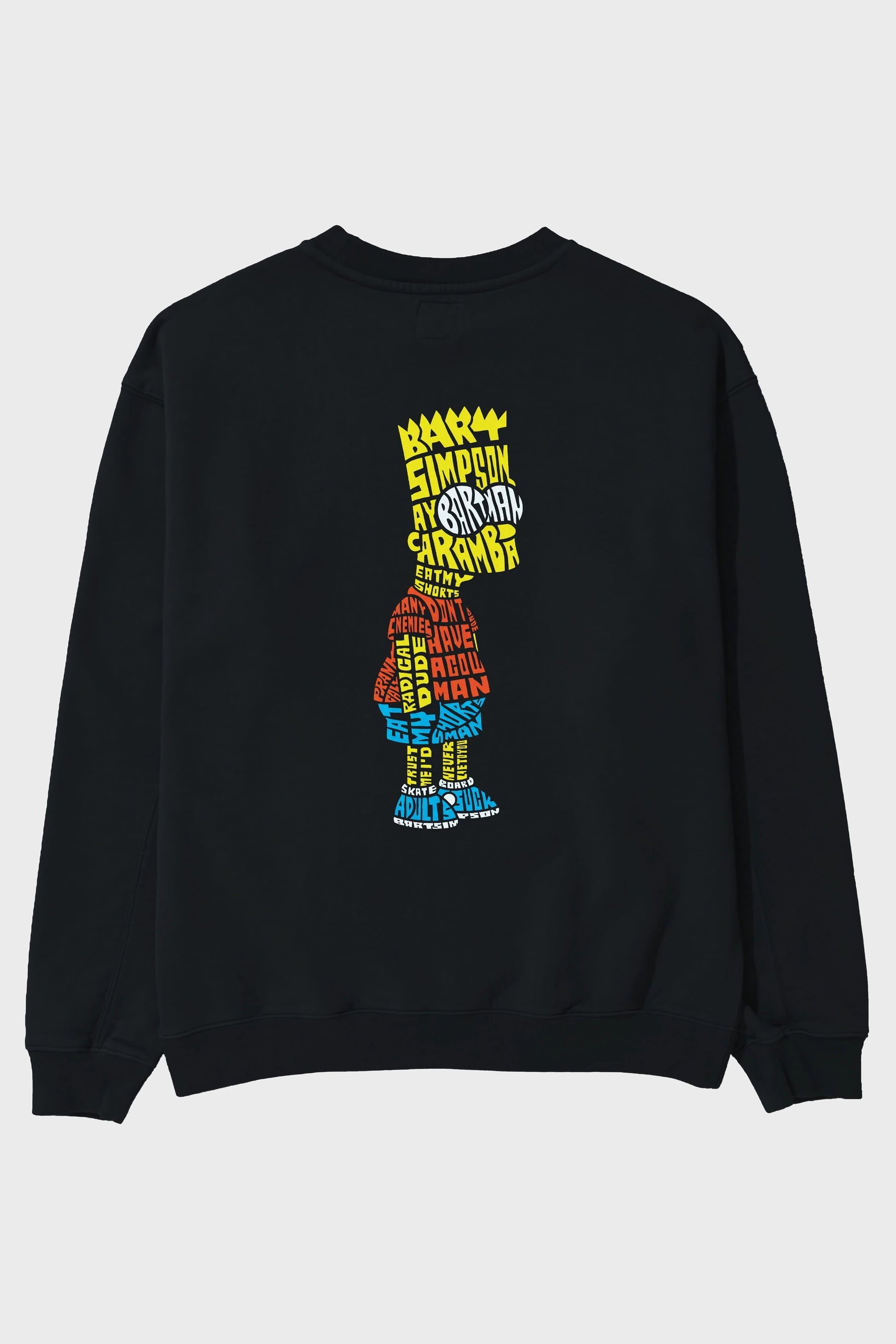 Bart Simpson Arka Baskılı Oversize Sweatshirt Erkek Kadın Unisex