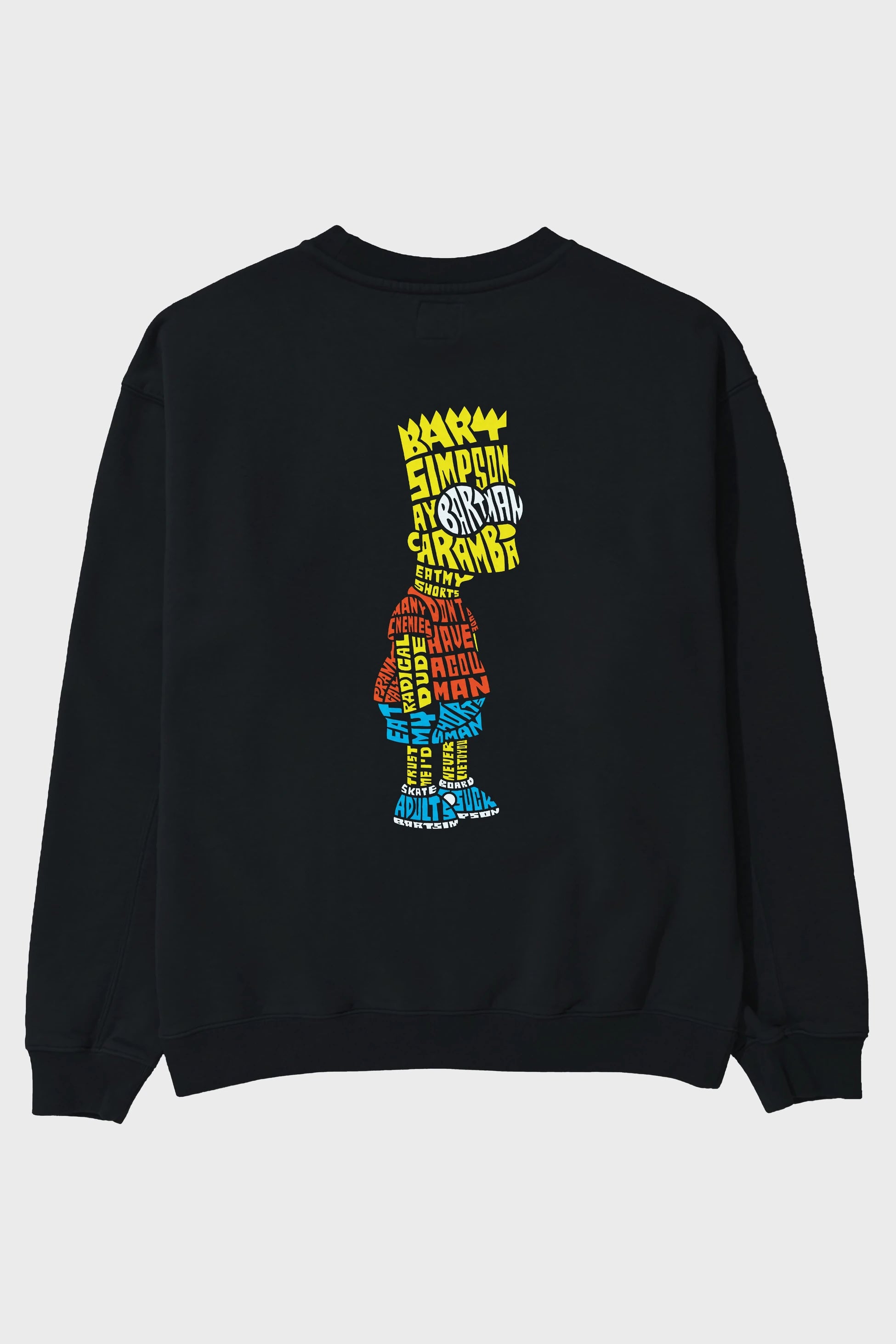 Bart Simpson Arka Baskılı Oversize Sweatshirt Erkek Kadın Unisex