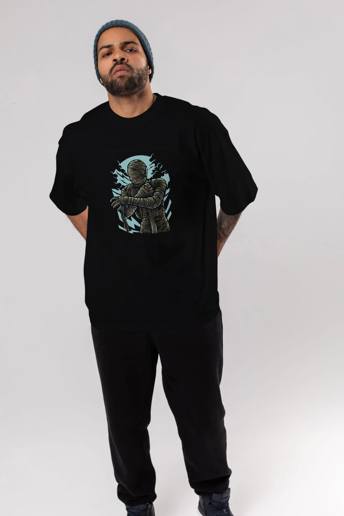 The Mummy Ön Baskılı Oversize t-shirt Erkek Kadın Unisex %100 Pamuk tişort