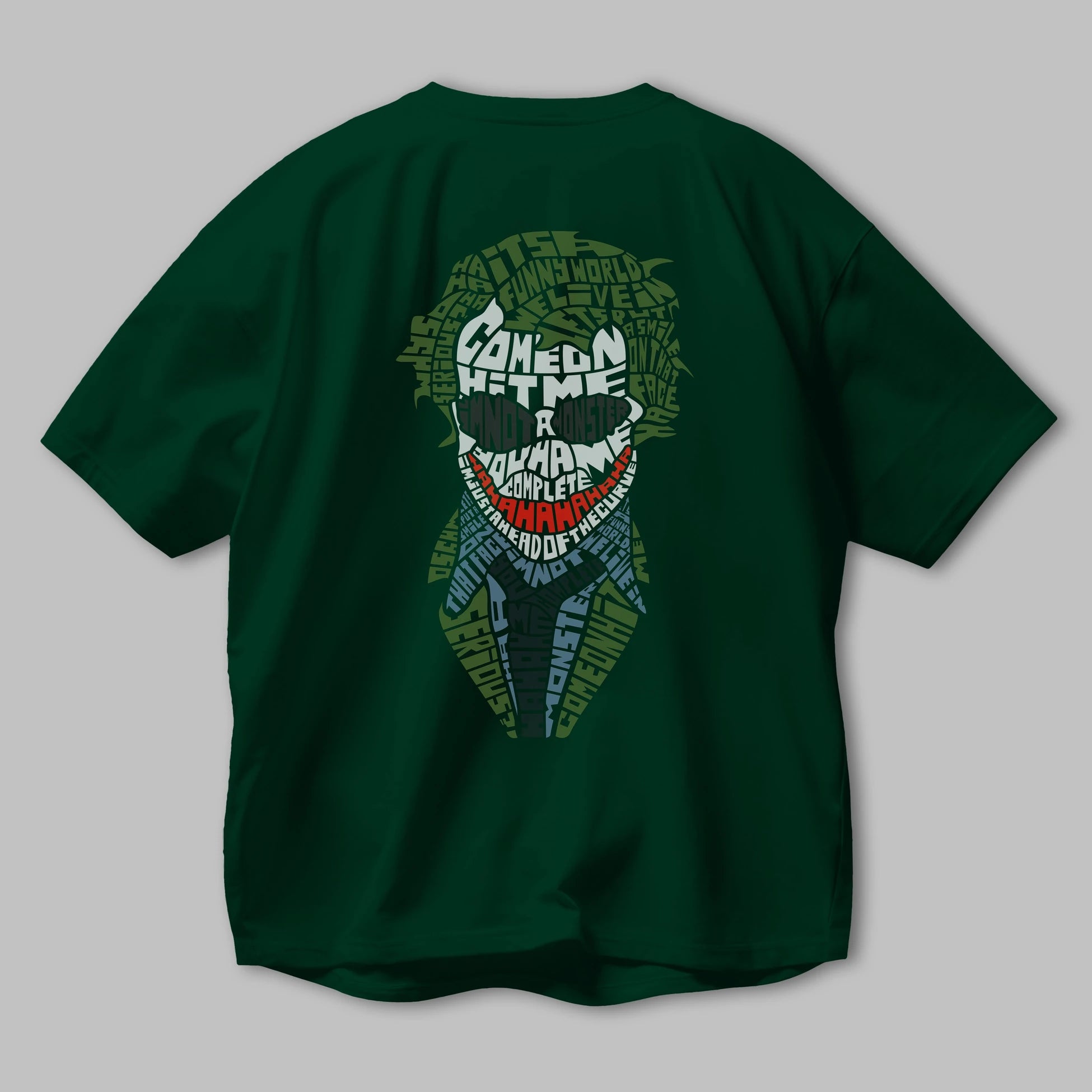 Why So Serious Arka Baskılı Oversize t-shirt %100 pamuk Erkek Kadın Unisex