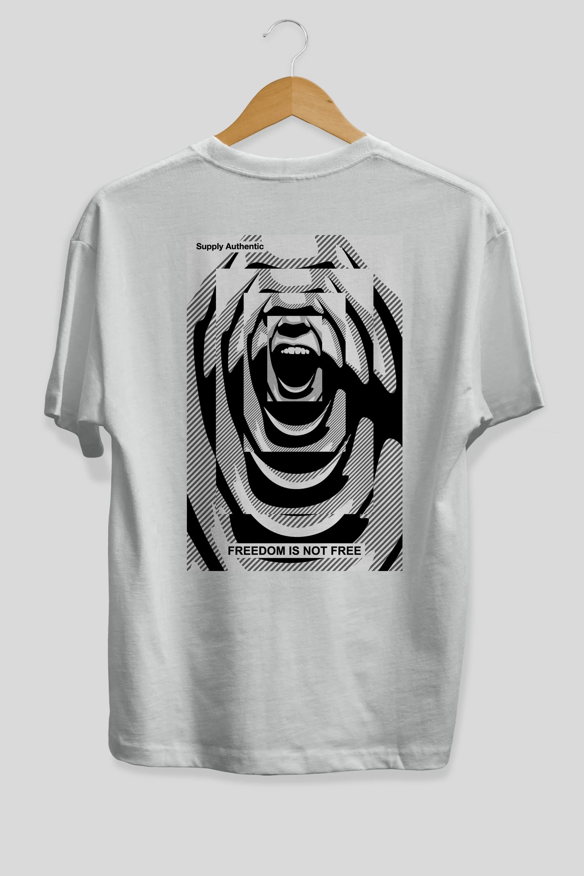 Freedom is Not Free 2 Arka Baskılı Oversize t-shirt Erkek Kadın Unisex