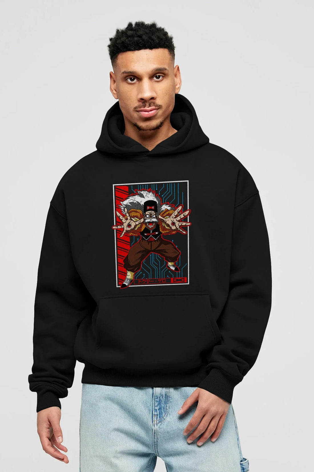 DragonBall DrMakigero Anime Ön Baskılı Hoodie Oversize Kapüşonlu Sweatshirt Erkek Kadın Unisex