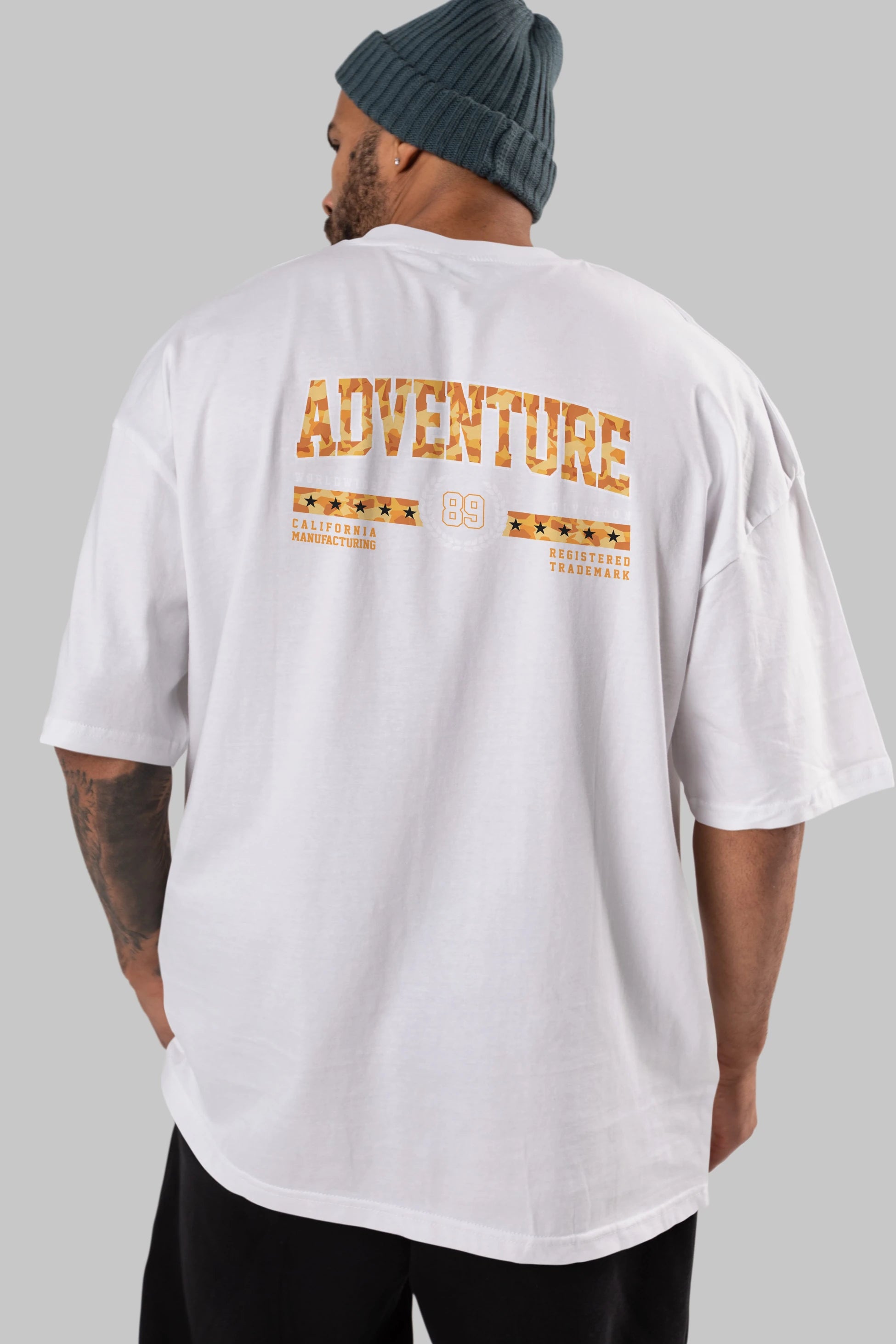 Adventure Arka Baskılı Oversize t-shirt Erkek Kadın Unisex
