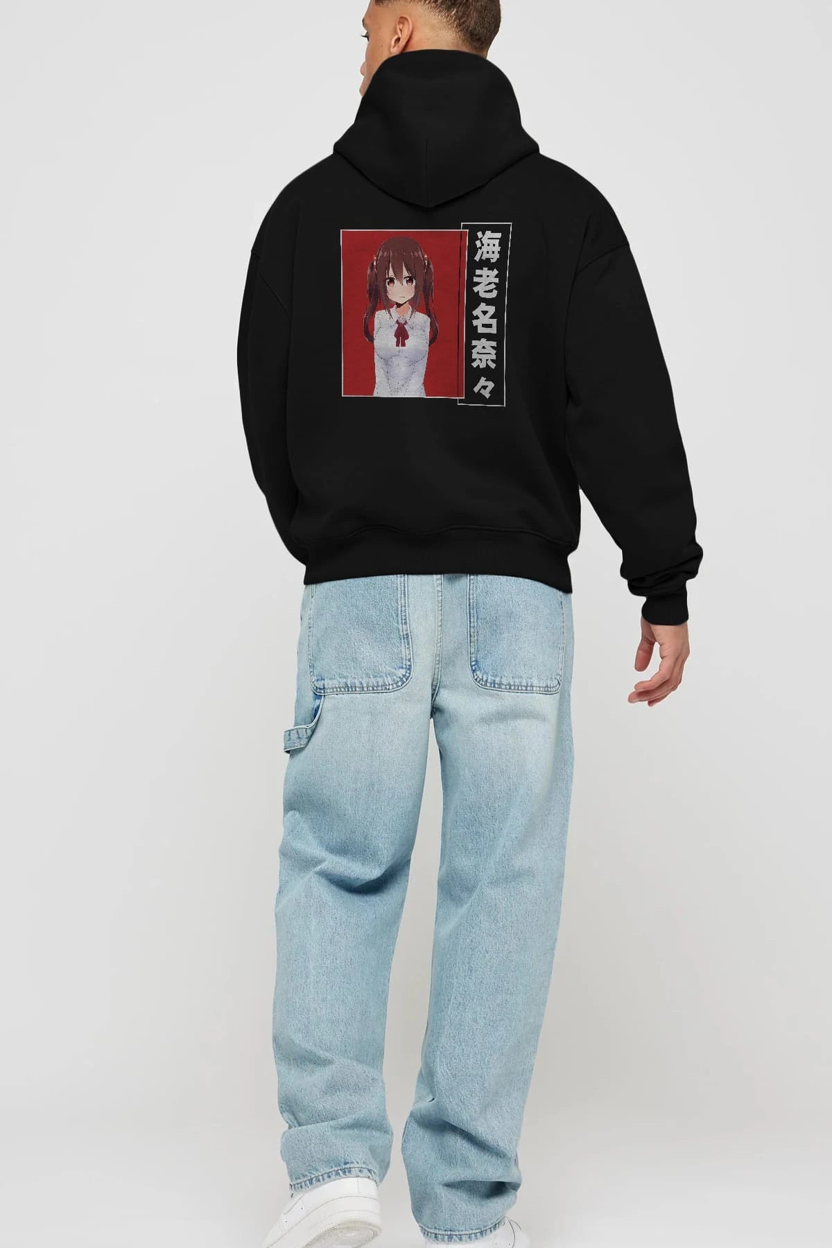 Nana Ebina 1 Anime Arka Baskılı Hoodie Oversize Kapüşonlu Sweatshirt Erkek Kadın Unisex