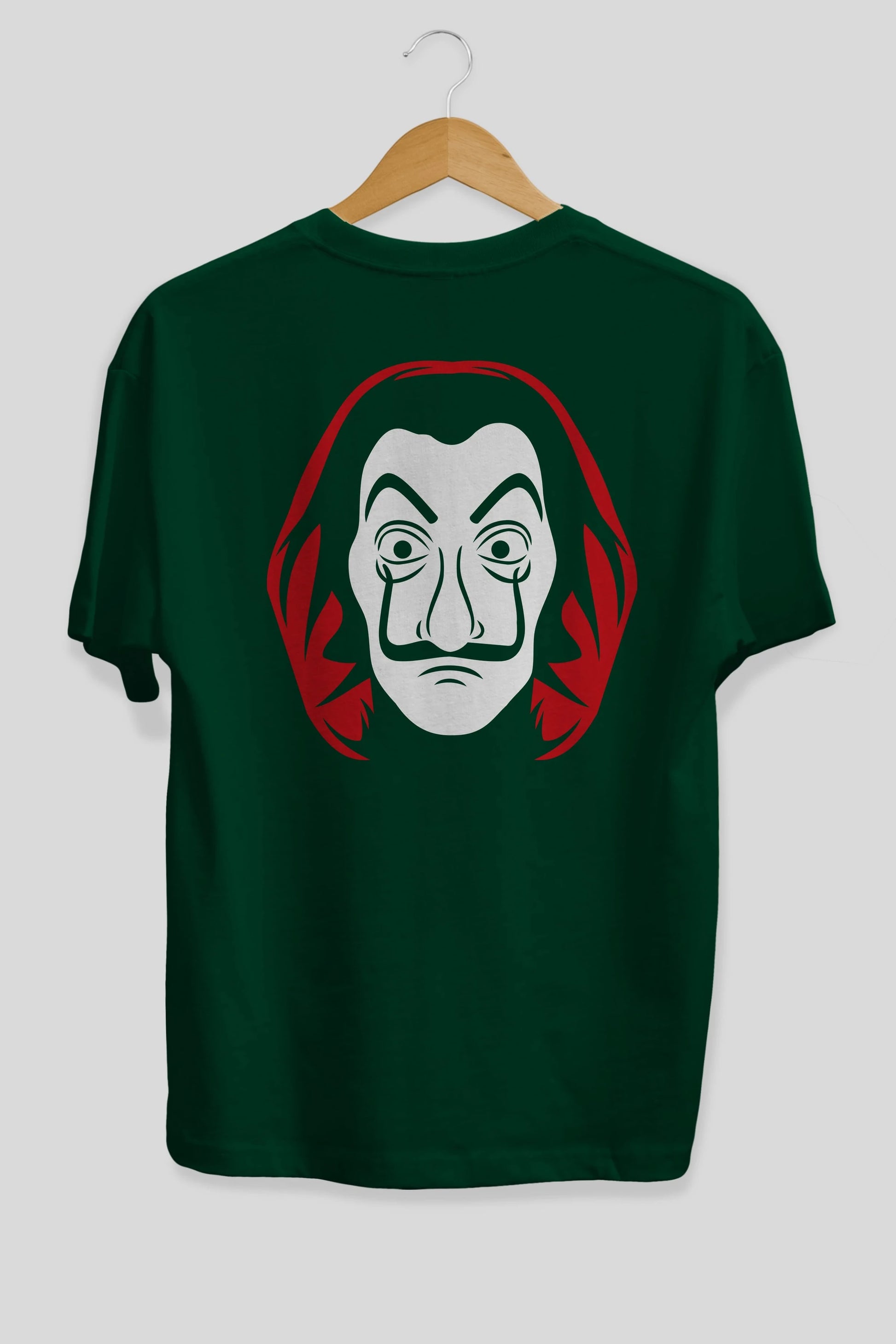 La Casa De Papel (8) Arka Baskılı Oversize t-shirt Erkek Kadın Unisex %100 Pamuk Bisiklet Yaka tişort