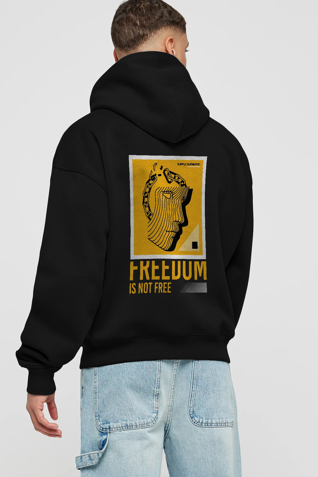 Freedom is Not Free Arka Baskılı Hoodie Oversize Kapüşonlu Sweatshirt Erkek Kadın Unisex