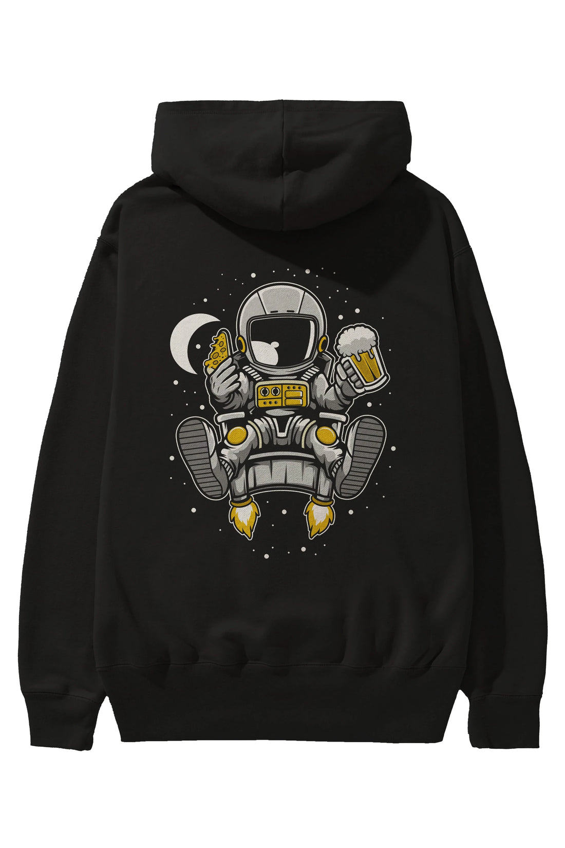 Astronaut Relax (2) Arka Baskılı Hoodie Oversize Kapüşonlu Sweatshirt Erkek Kadın Unisex
