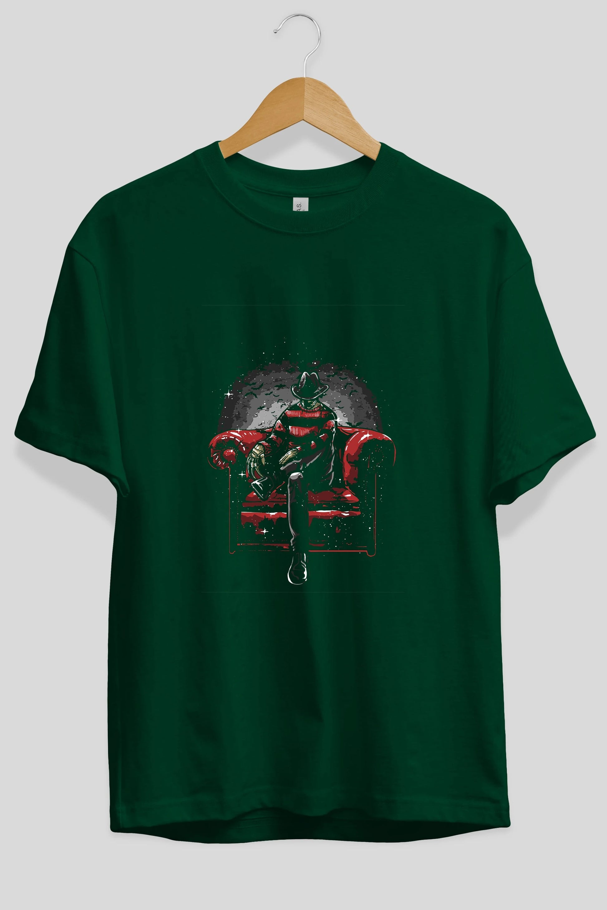 Nightmare Side Ön Baskılı Oversize t-shirt Erkek Kadın Unisex %100 Pamuk tişort