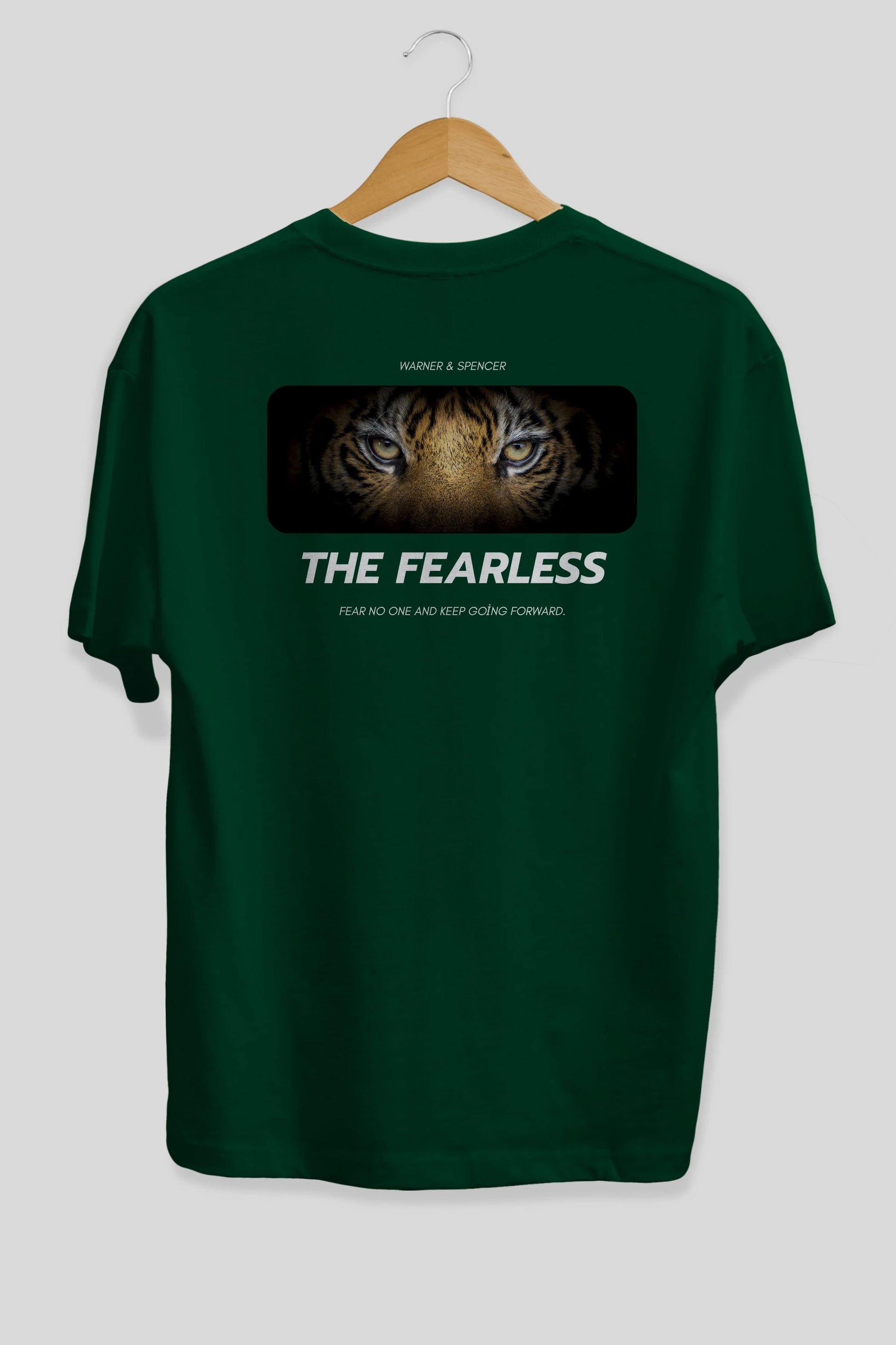 The Fearless Yazılı Arka Baskılı Oversize t-shirt Erkek Kadın Unisex