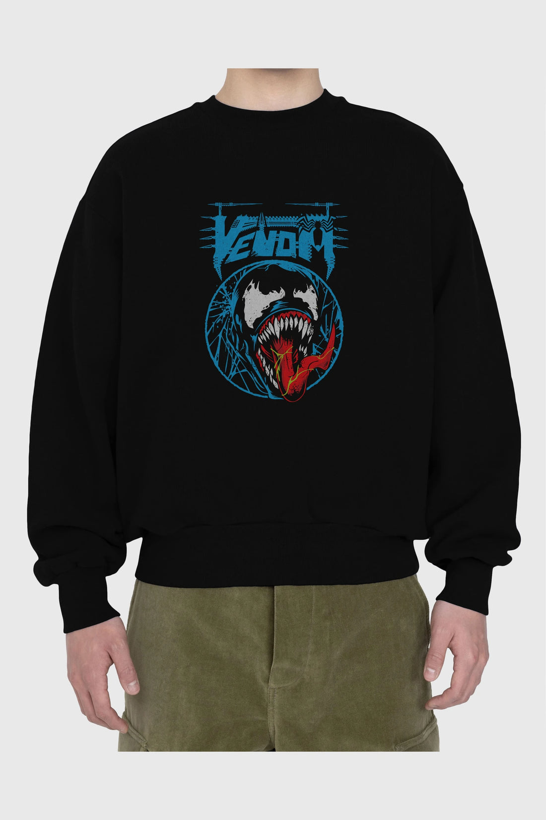 Venom (23) Ön Baskılı Oversize Sweatshirt Erkek Kadın Unisex