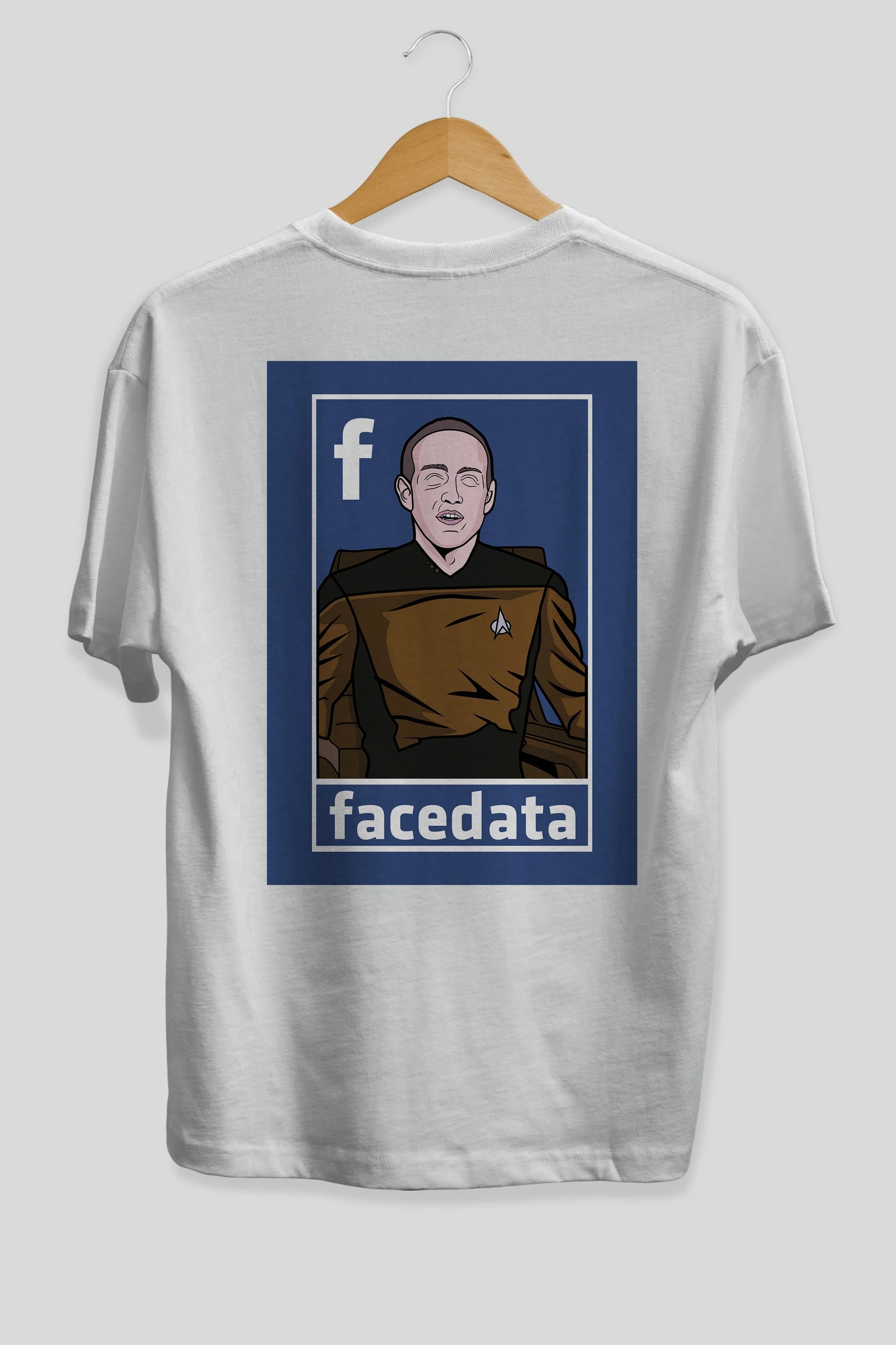 Zukerberg Data Arka Baskılı Oversize t-shirt Erkek Kadın Unisex %100 Pamuk tişort
