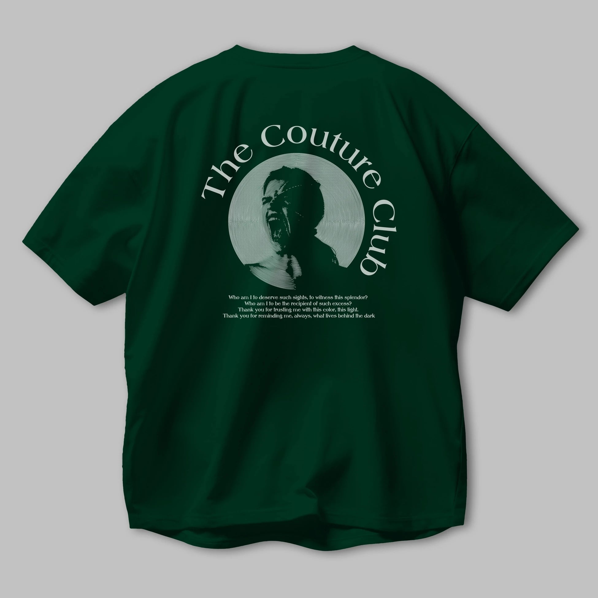 The Couture Club Arka Baskılı Oversize t-shirt Erkek Kadın Unisex