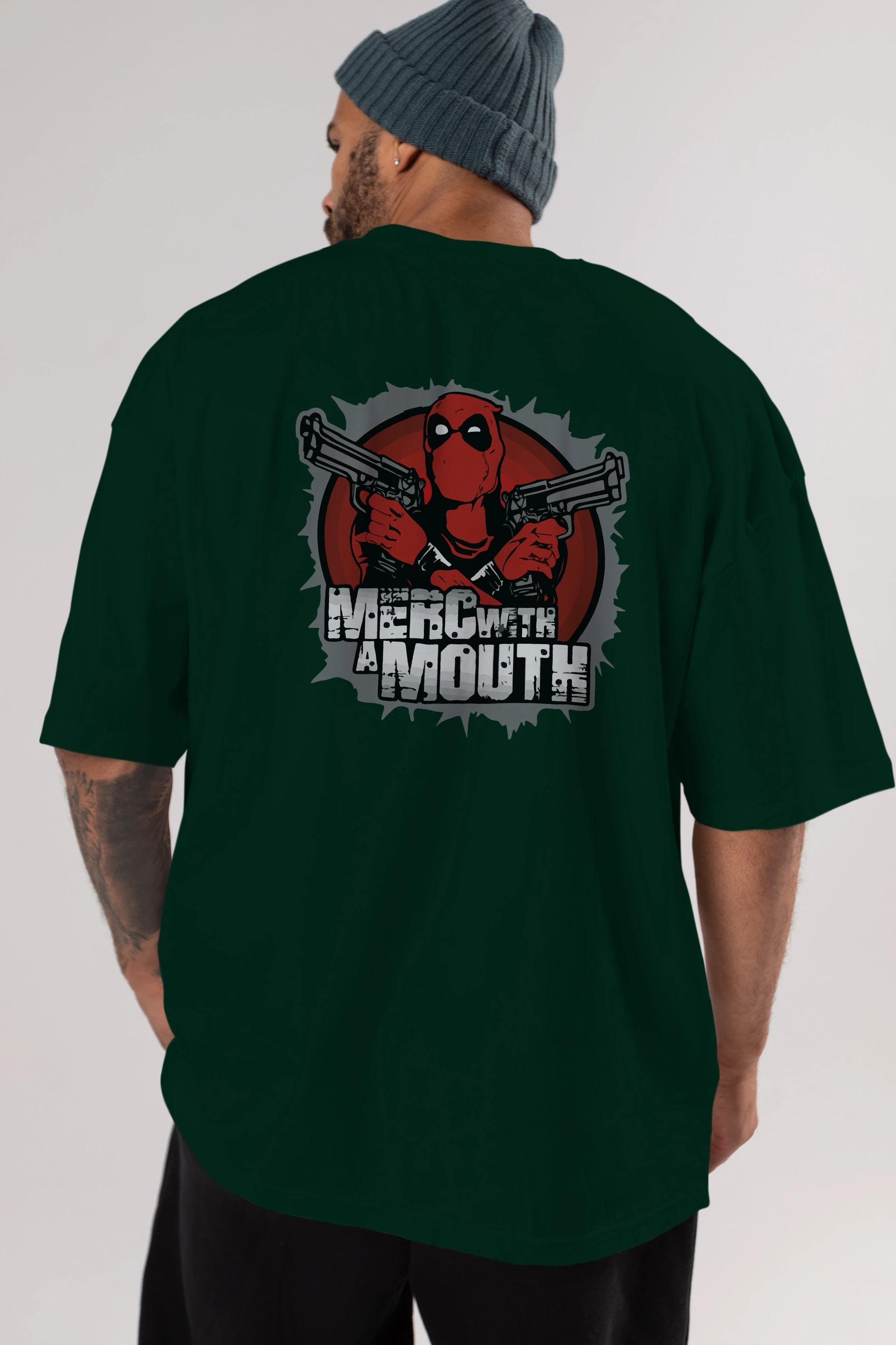 Deadpool (13) Arka Baskılı Oversize t-shirt Erkek Kadın Unisex %100 Pamuk Bisiklet Yaka tişort