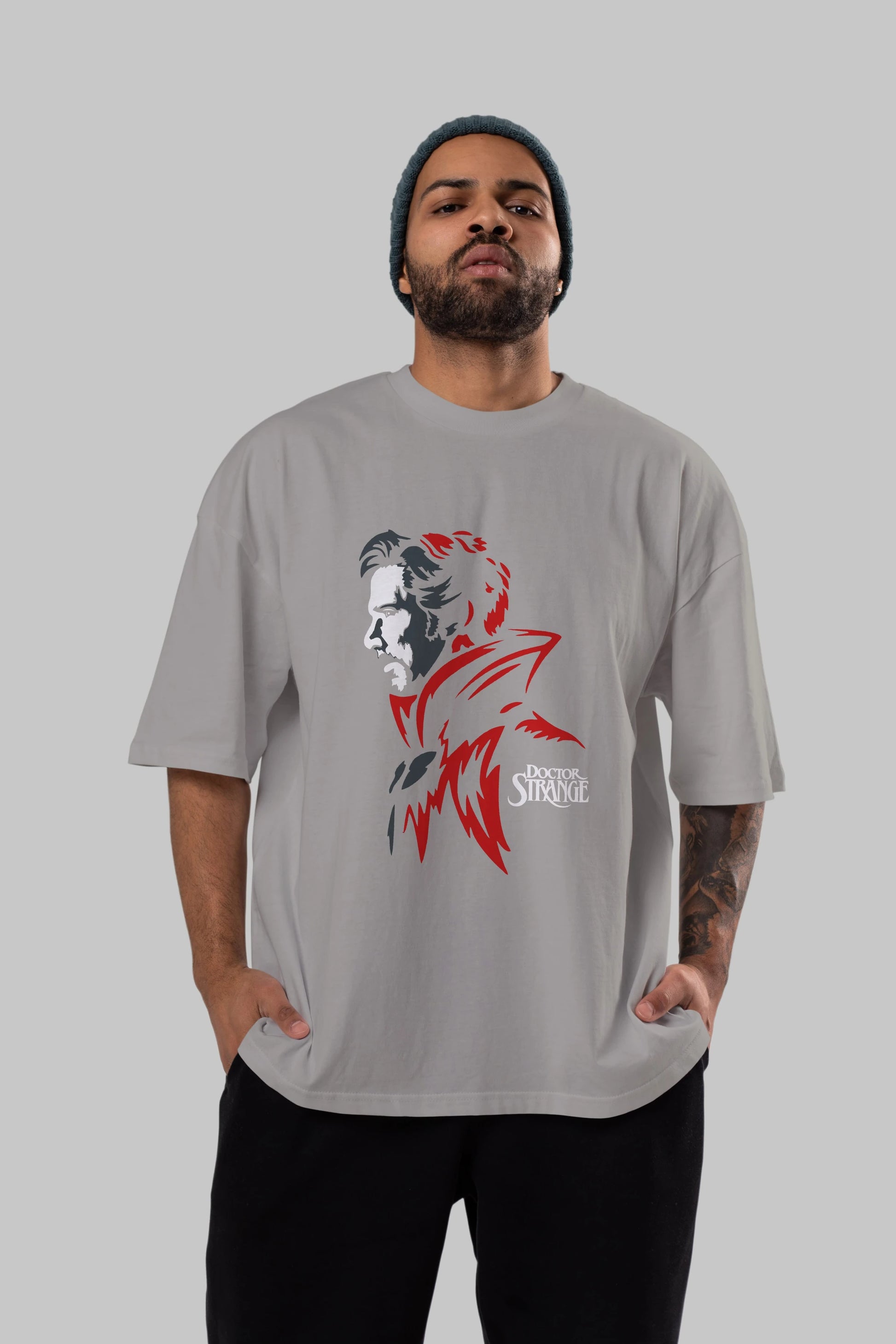 Doctor Strange (2) Ön Baskılı Oversize t-shirt Erkek Kadın Unisex %100 Pamuk Bisiklet Yaka tişort