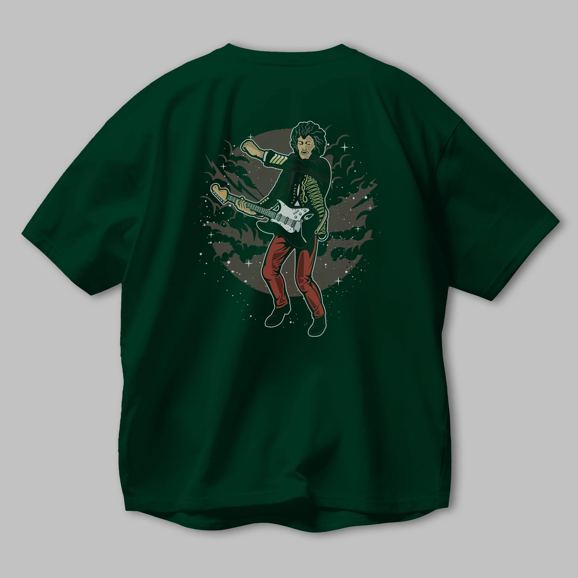 JIMMY HENDRIX Arka Baskılı Oversize t-shirt Erkek Kadın Unisex %100 Pamuk
