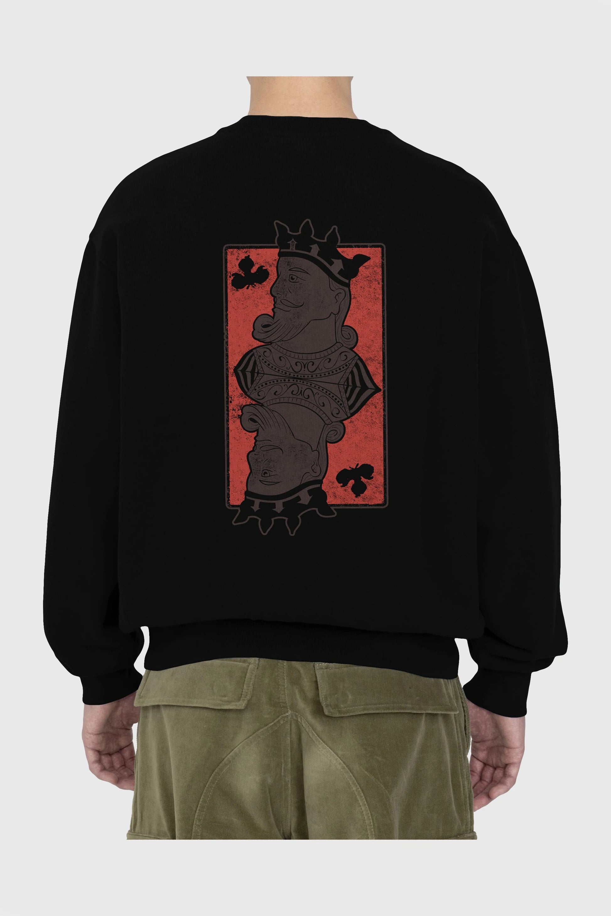King Streetwear Arka Baskılı Oversize Sweatshirt Erkek Kadın Unisex