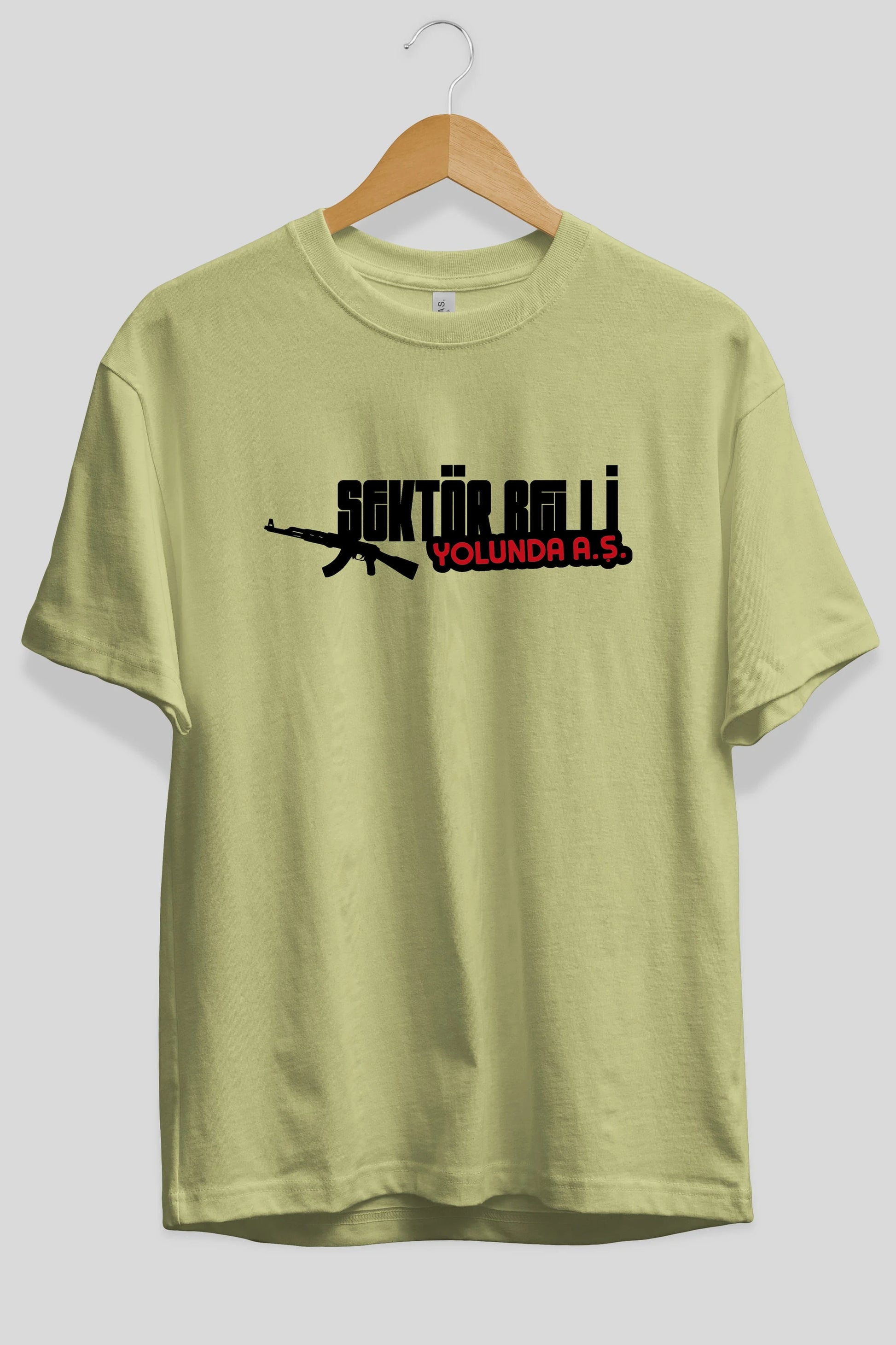 Sektör Belli Ön Baskılı Oversize t-shirt %100 pamuk Erkek Kadın Unisex