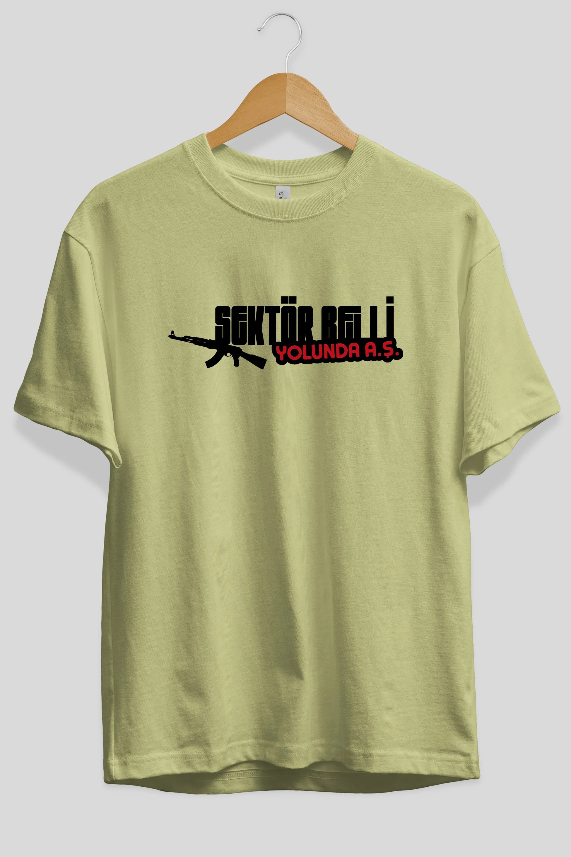Sektör Belli Ön Baskılı Oversize t-shirt %100 pamuk Erkek Kadın Unisex