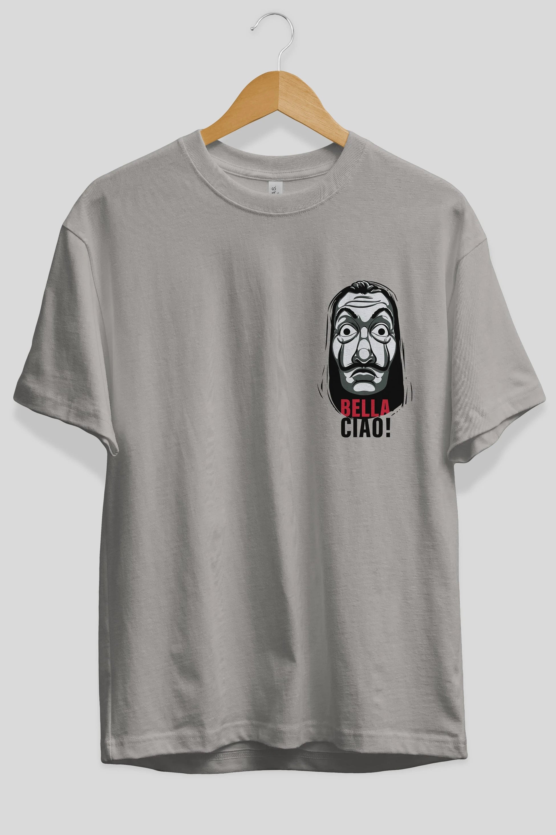 La Casa De Papel (12) Ön Sol Baskılı Oversize t-shirt Erkek Kadın Unisex %100 Pamuk Bisiklet Yaka tişort