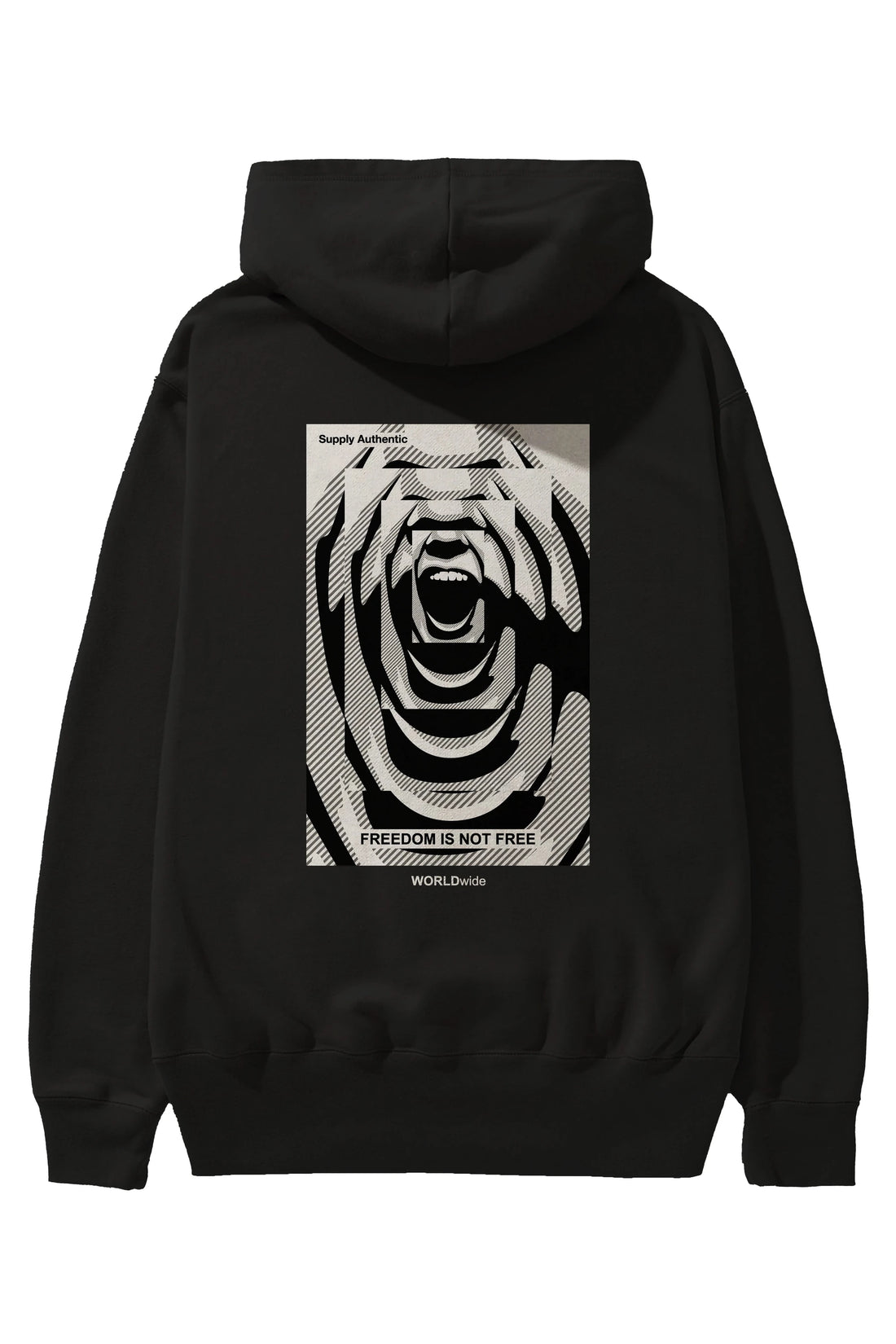 Freedom is Not Free 2 Arka Baskılı Hoodie Oversize Kapüşonlu Sweatshirt Erkek Kadın Unisex