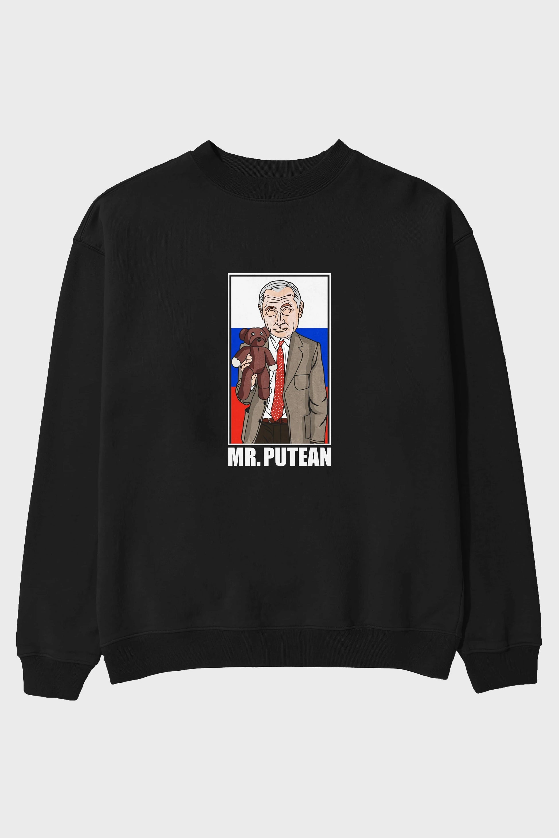 Mr Putean Ön Baskılı Oversize Sweatshirt Erkek Kadın Unisex