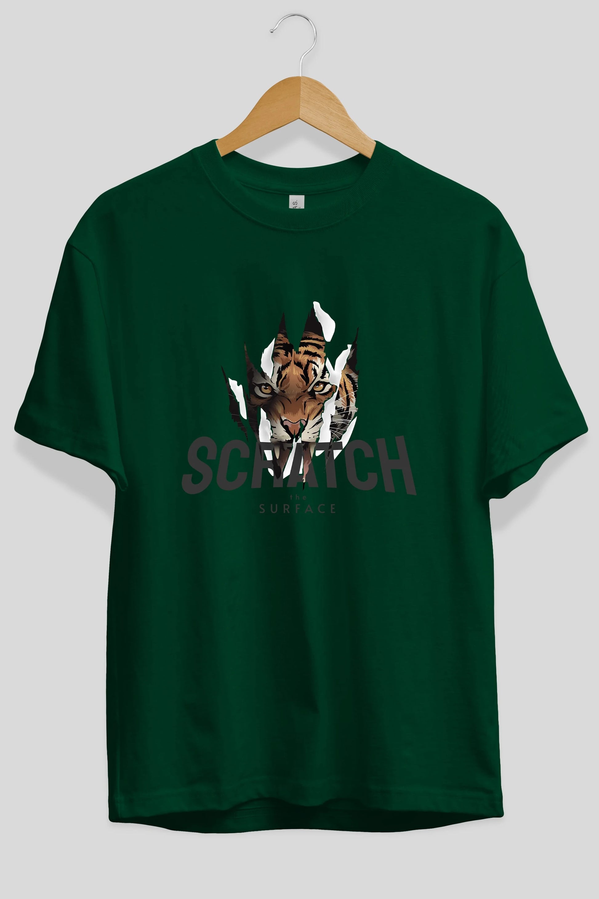 Teddy Bear Scratch Ön Baskılı Oversize t-shirt Erkek Kadın Unisex %100 Pamuk