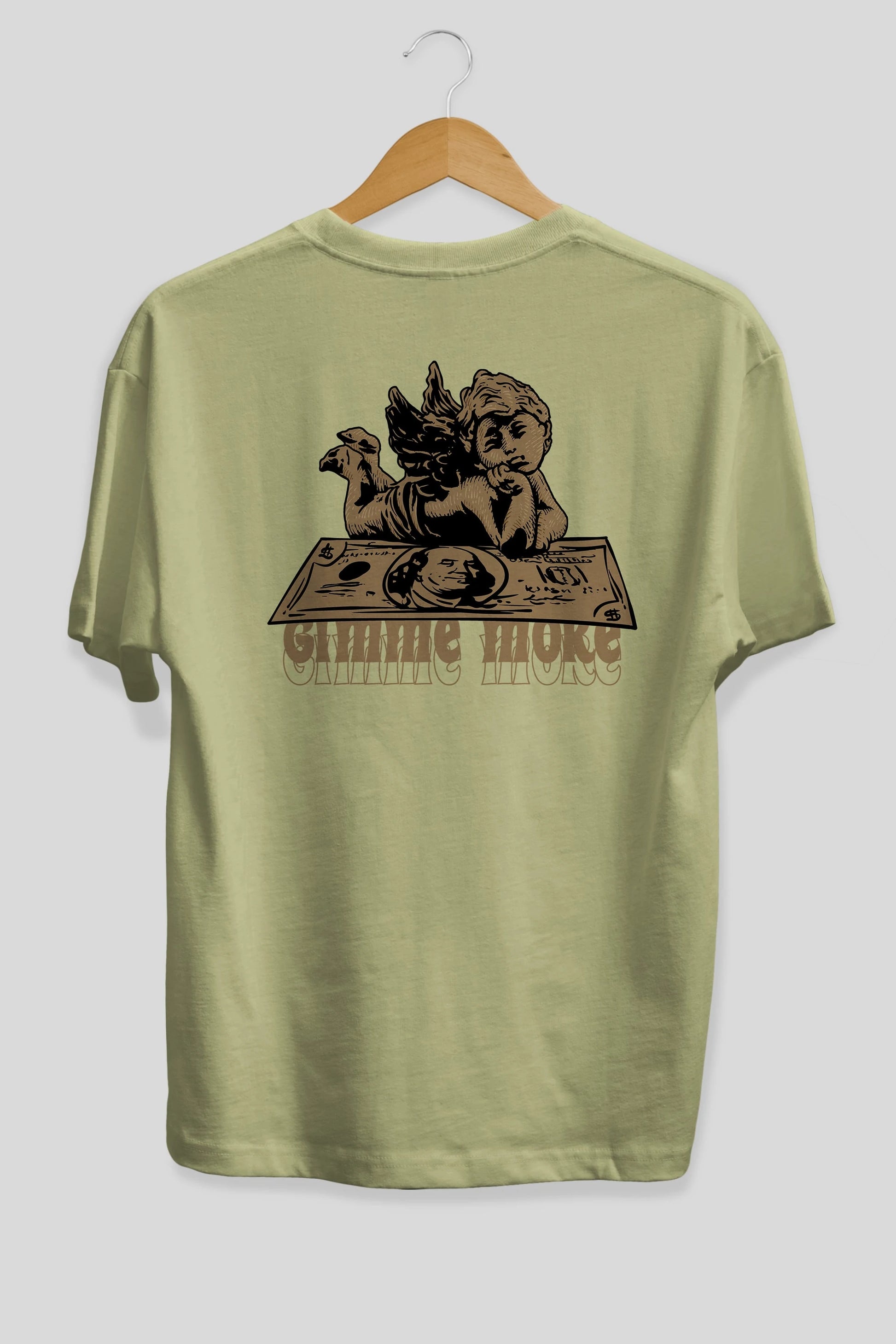 Gimme More Arka Baskılı Oversize t-shirt Erkek Kadın Unisex