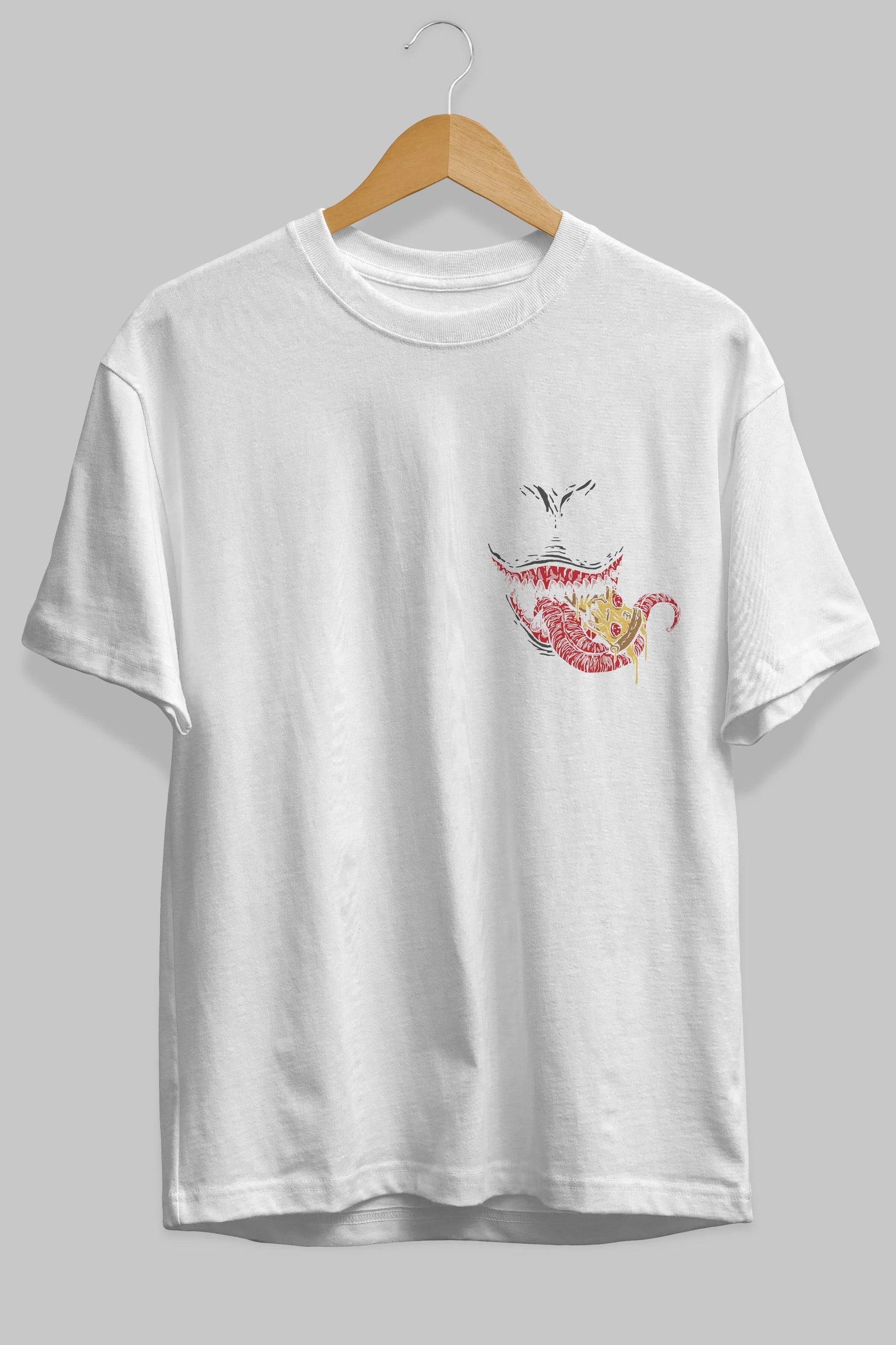 Venom (1) Ön Sol Baskılı Oversize t-shirt Erkek Kadın Unisex %100 Pamuk Bisiklet Yaka tişort