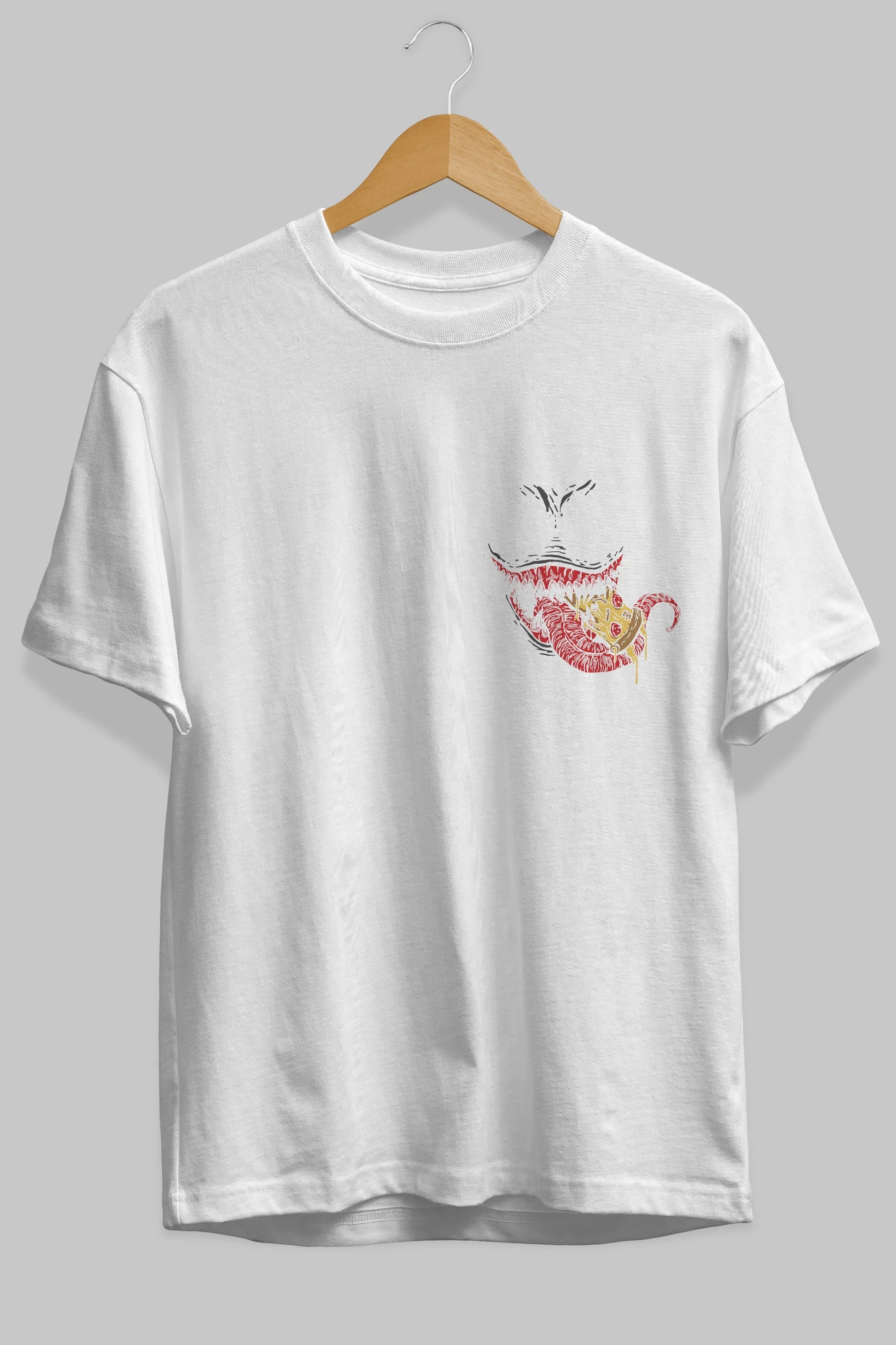 Venom (1) Ön Sol Baskılı Oversize t-shirt Erkek Kadın Unisex %100 Pamuk Bisiklet Yaka tişort
