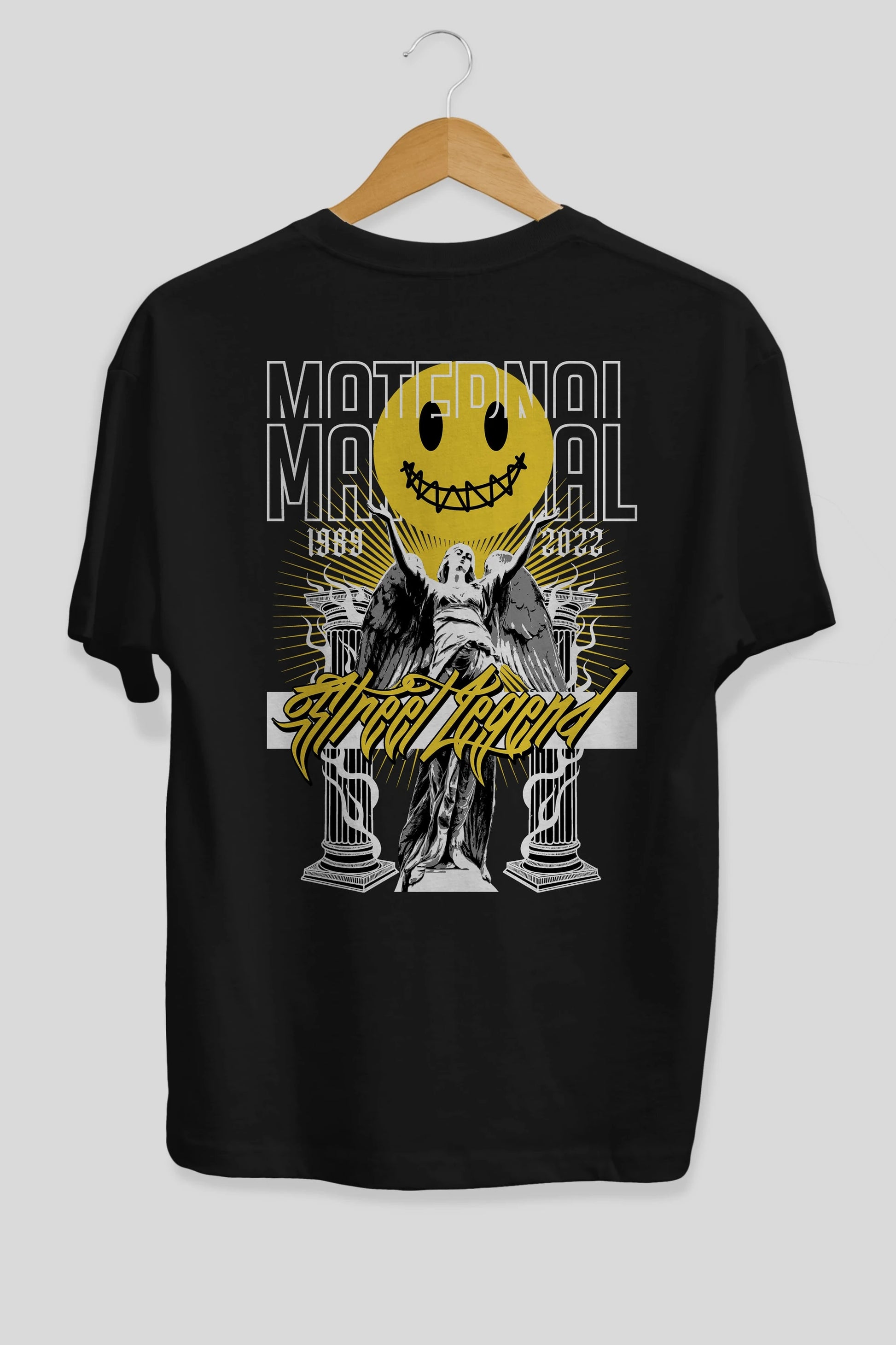 Maternal Street Legend Arka Baskılı Oversize t-shirt Erkek Kadın Unisex