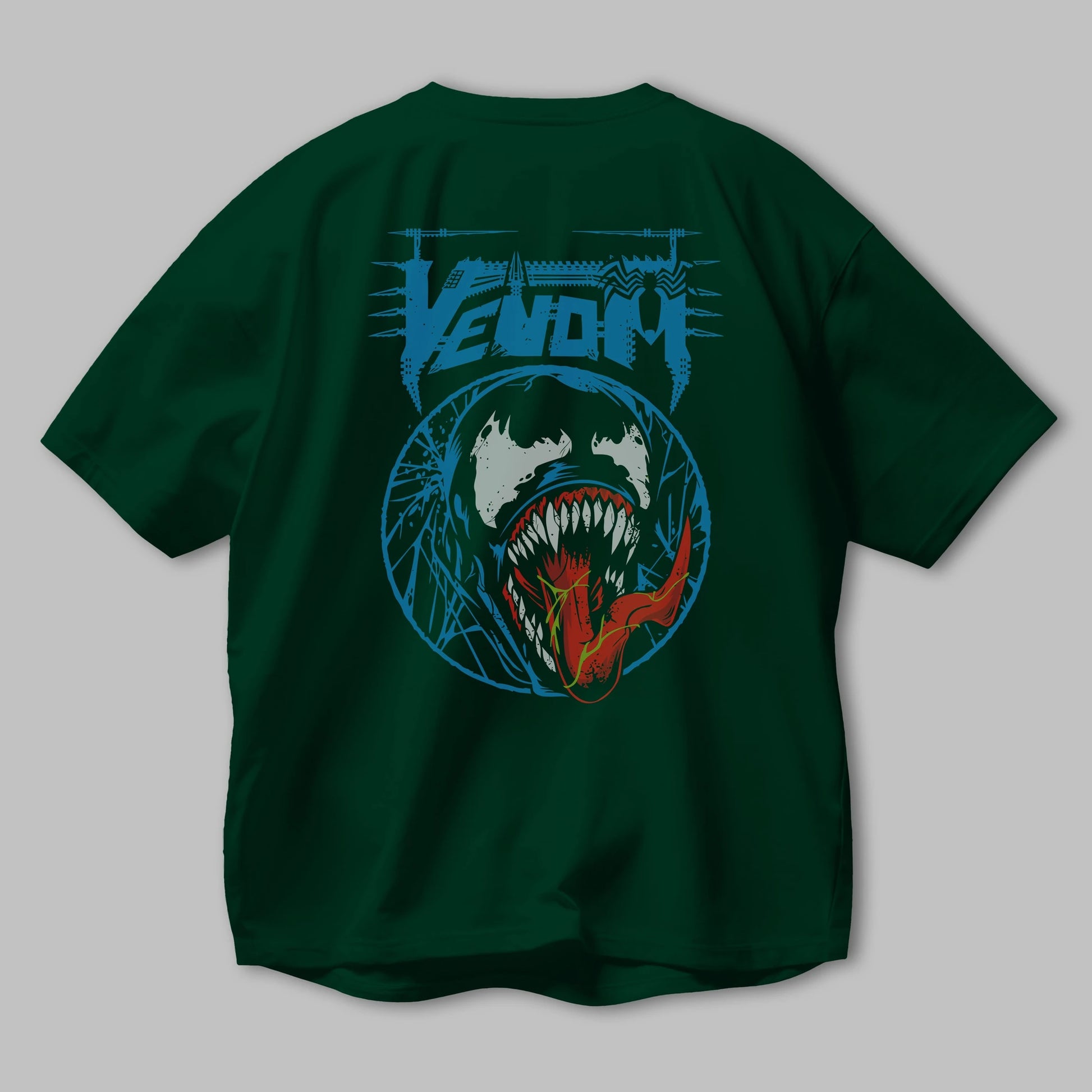 Venom (23) Arka Baskılı Oversize t-shirt Erkek Kadın Unisex %100 Pamuk Bisiklet Yaka tişort