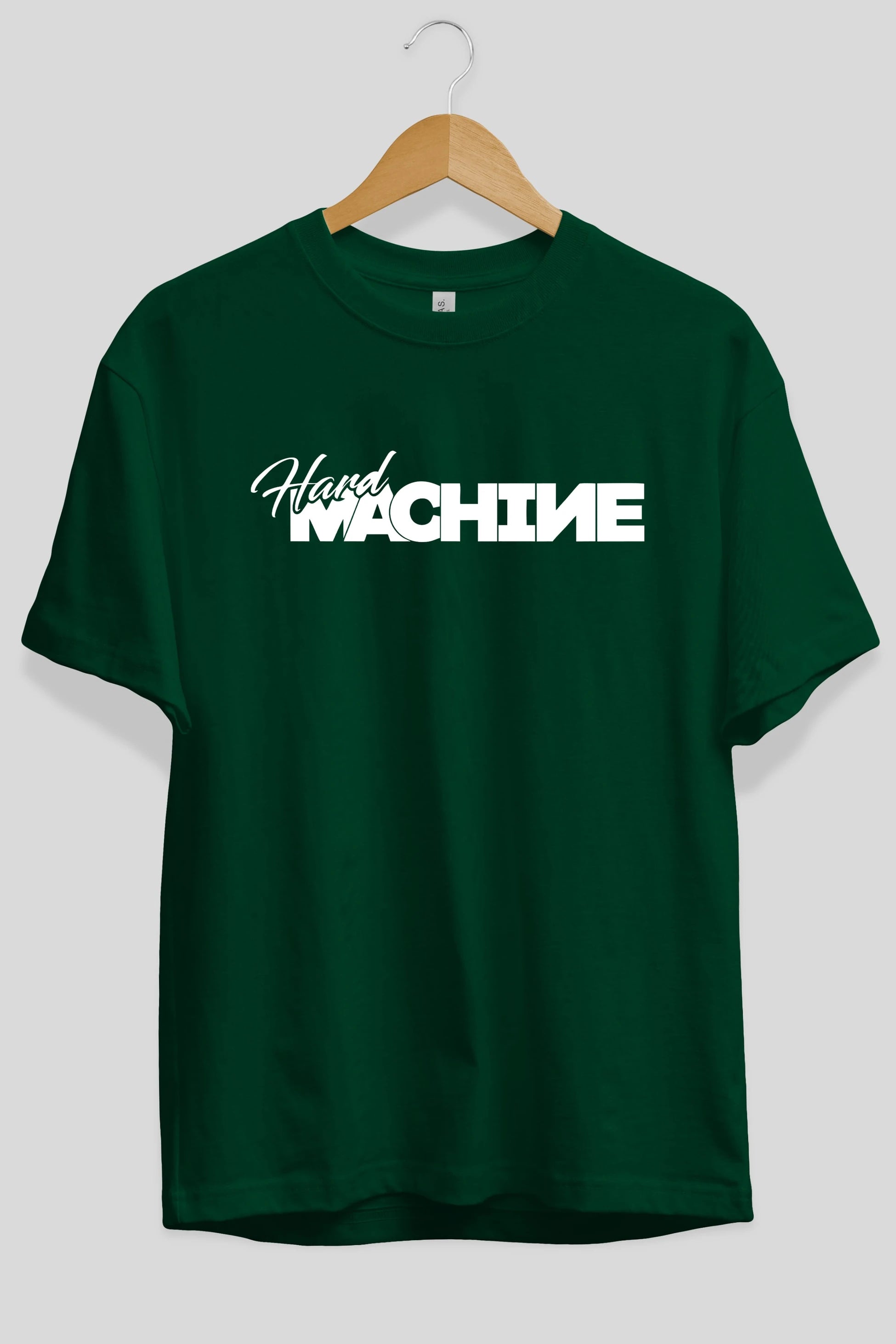 Hard Machine Ön Baskılı Oversize t-shirt %100 pamuk Erkek Kadın Unisex