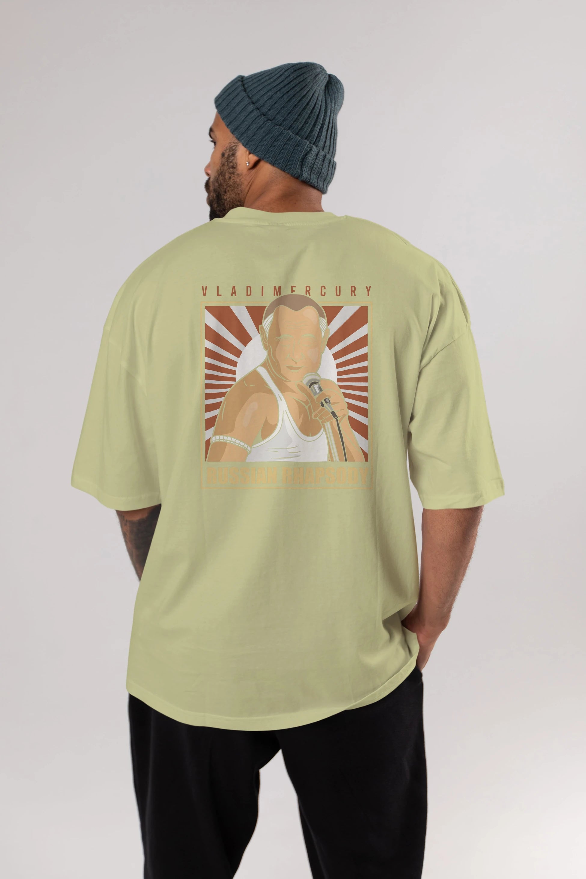 Freddy Puttin Arka Baskılı Oversize t-shirt Erkek Kadın Unisex %100 Pamuk tişort