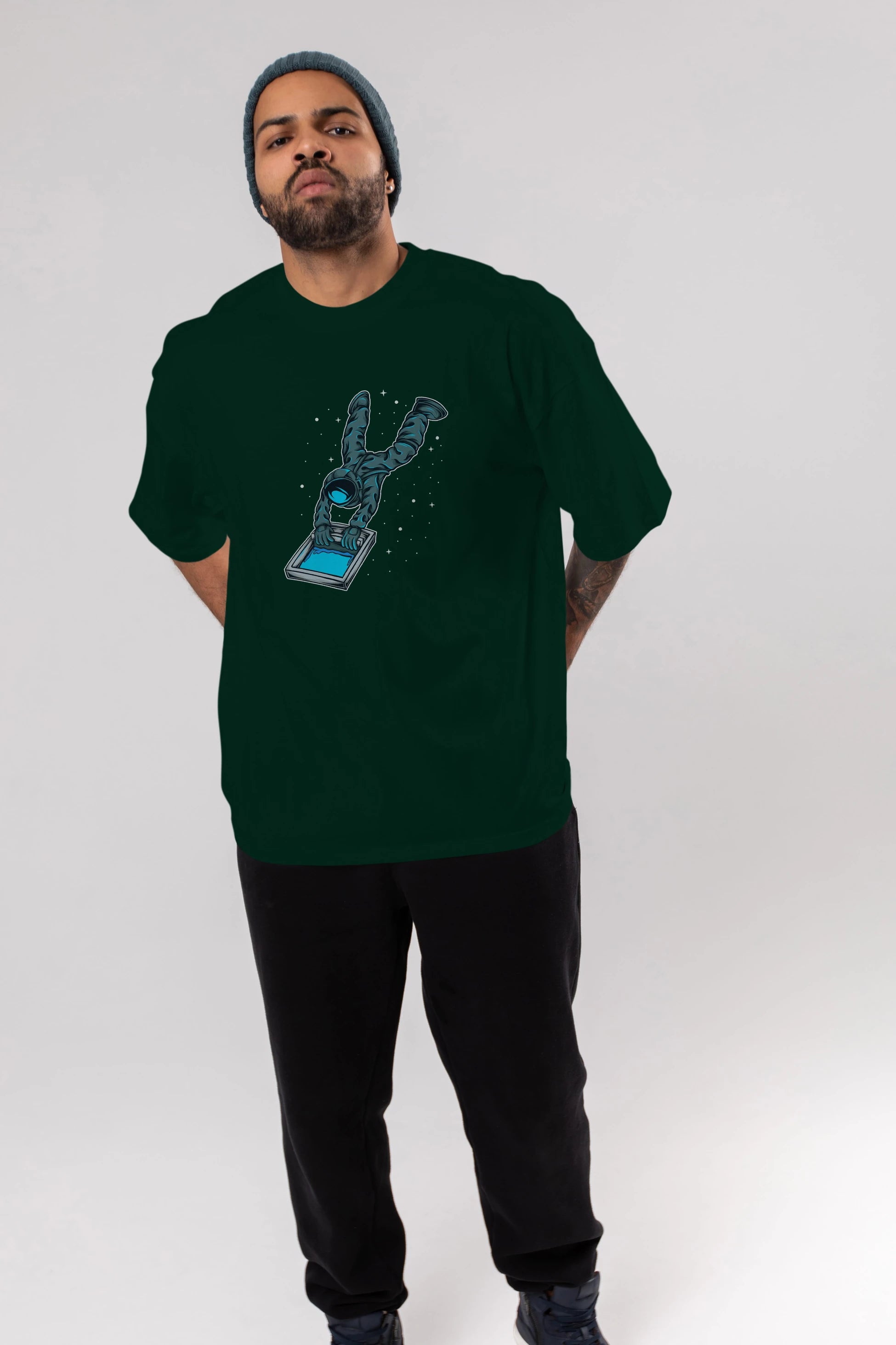 Astroscreen Ön Baskılı Oversize t-shirt Erkek Kadın Unisex
